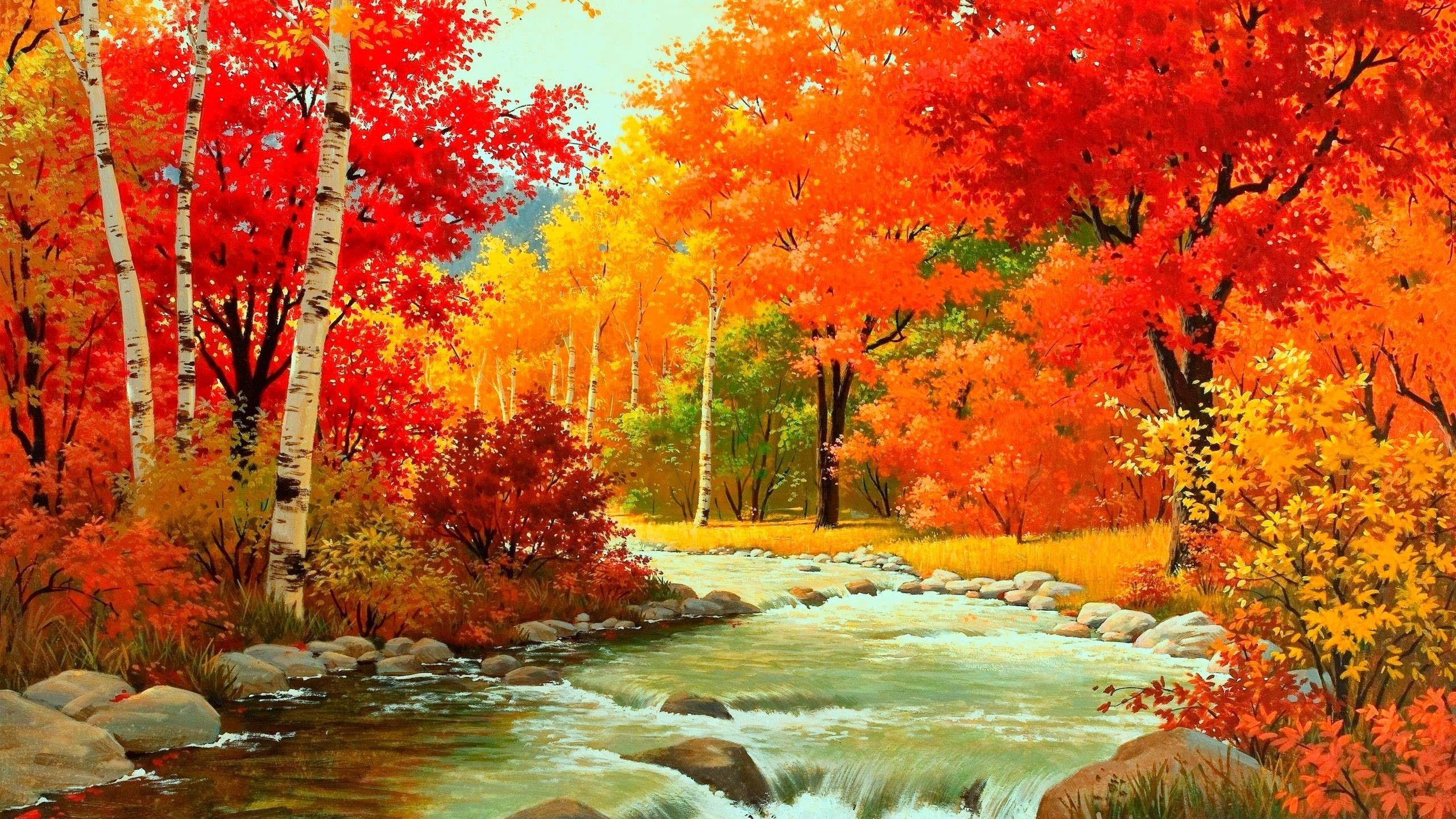 2560x1440 Autumn HD Wallpaper