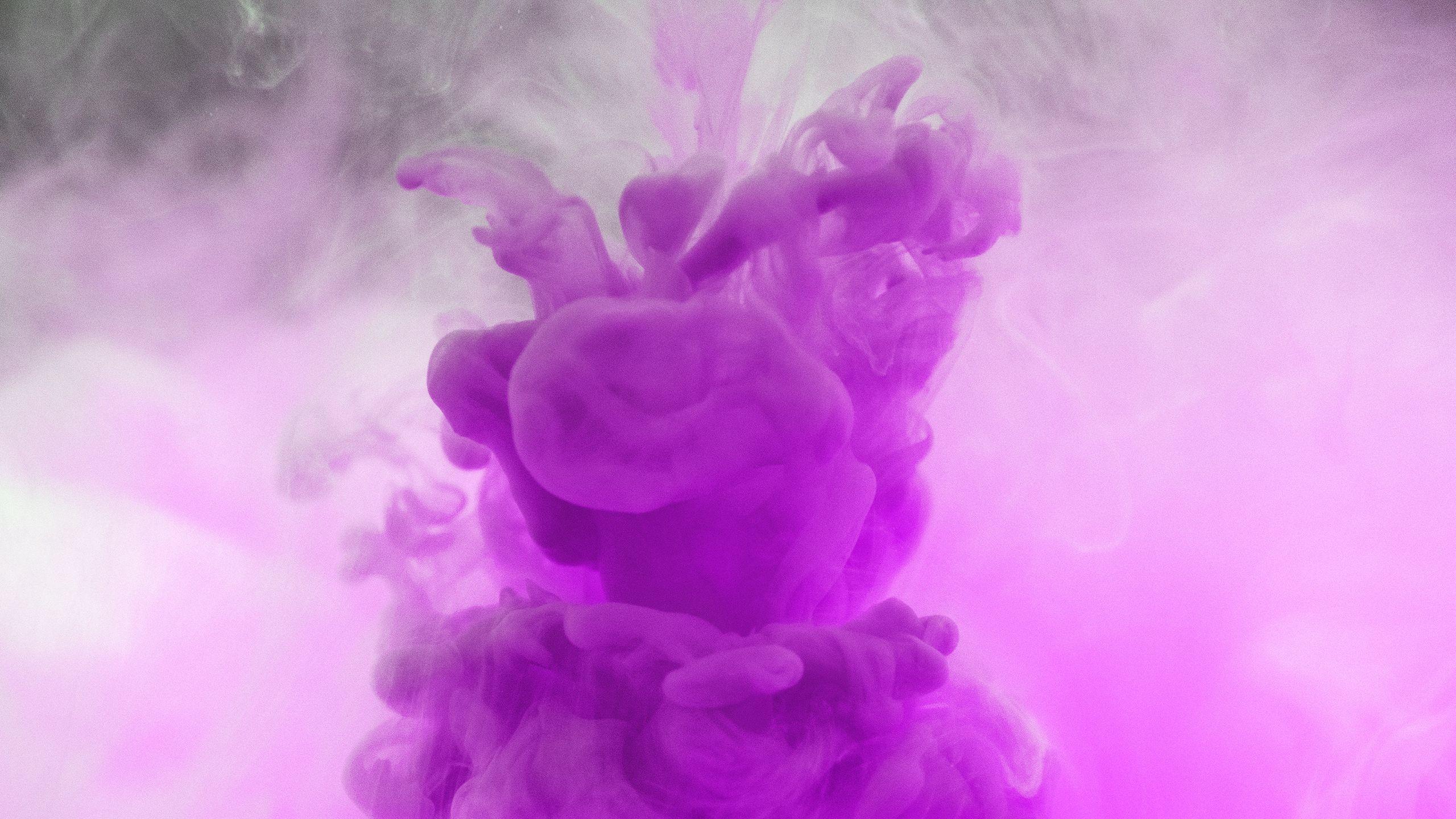 2560x1440 Download wallpaper 2560x1440 smoke, clumps, abstract, lilac, light widescreen 16:9 HD background