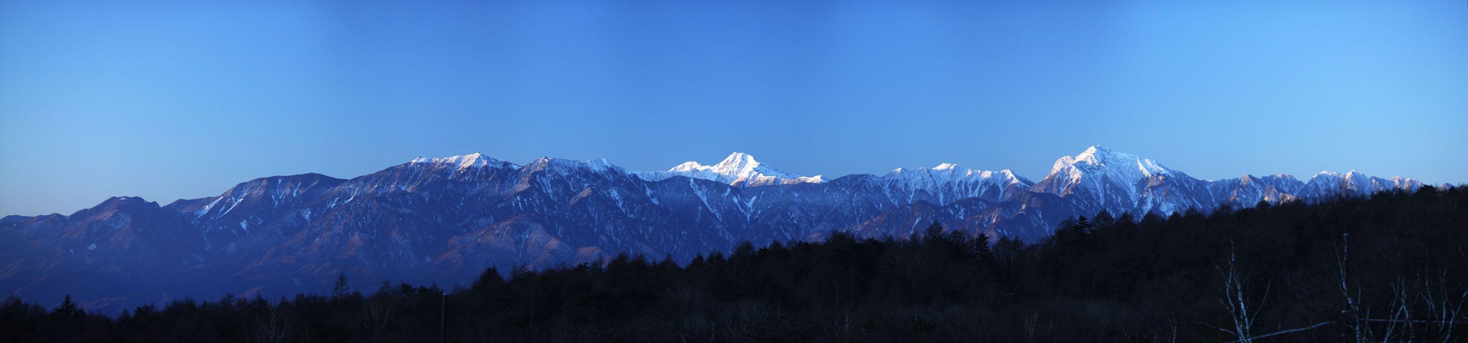 2990x700 Panorama dual monitor mountain wallpaperx3240