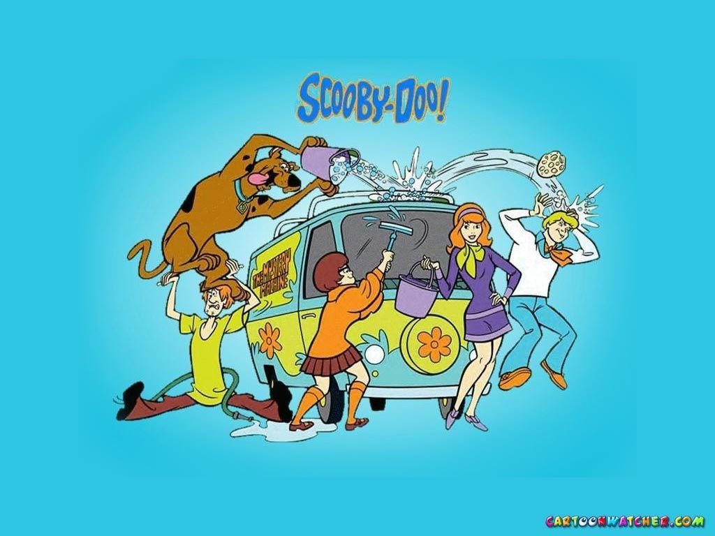 1024x768 Scooby Doo Wallpaper Car Wash Fun! Doo Wallpaper
