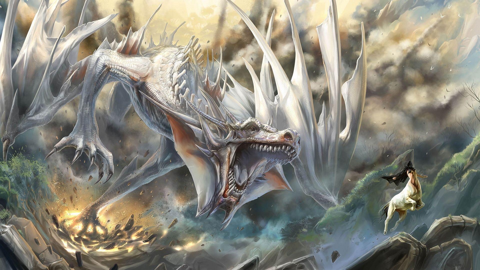 1920x1080 Dragon, Art, Painting resized