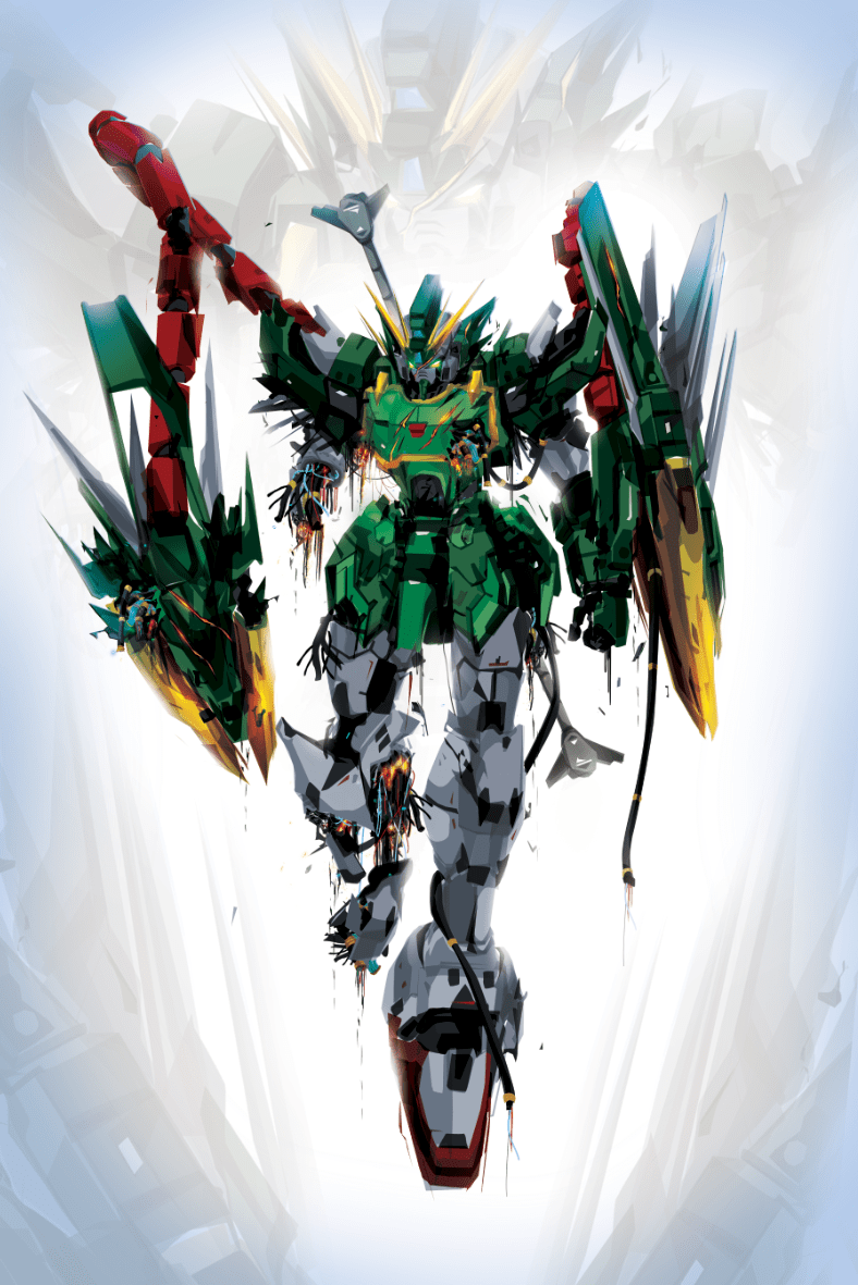 788x1181 Wounded Dragon by ChasingArtwork. Gundam wallpaper, Gundam art, Gundam