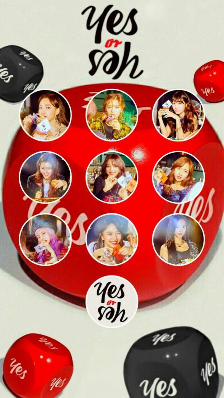 720x1280 Twice YES or YES Jeongyeon Mina Momo Sana Nayeon Dahyun Chaeyoung Tzuyu Jihyo Wallpaper Lockscreen HD Fondo de pantalla iPhone. Twice group, Nayeon, Photo cards