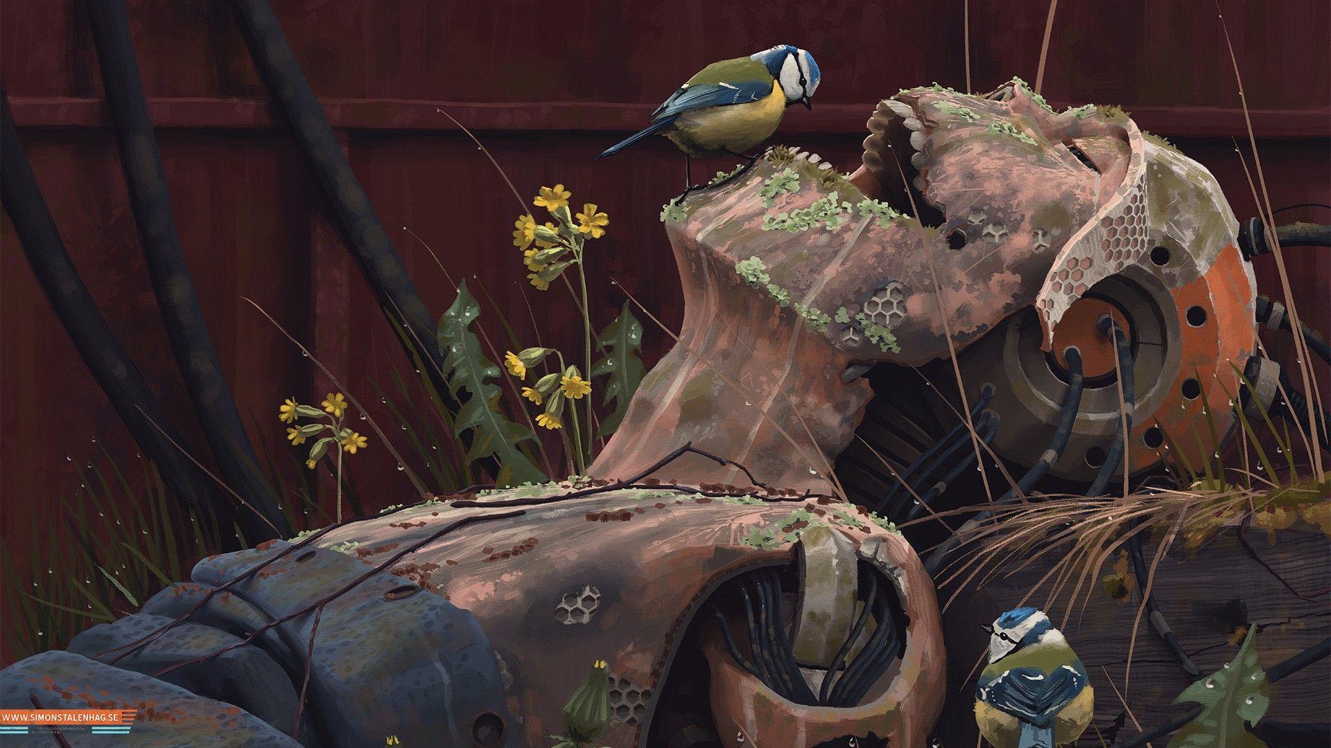 1920x1080 #chickadee, #robot, #titmouse, #futuristic, #apocalyptic, #cyberpunk, wallpaper. Mocah.org HD Desktop Wallpaper