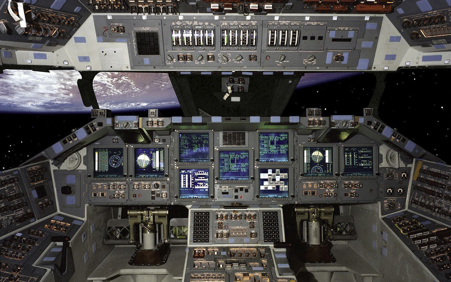 1920x1200 Space Shuttle Interior Wallpaper