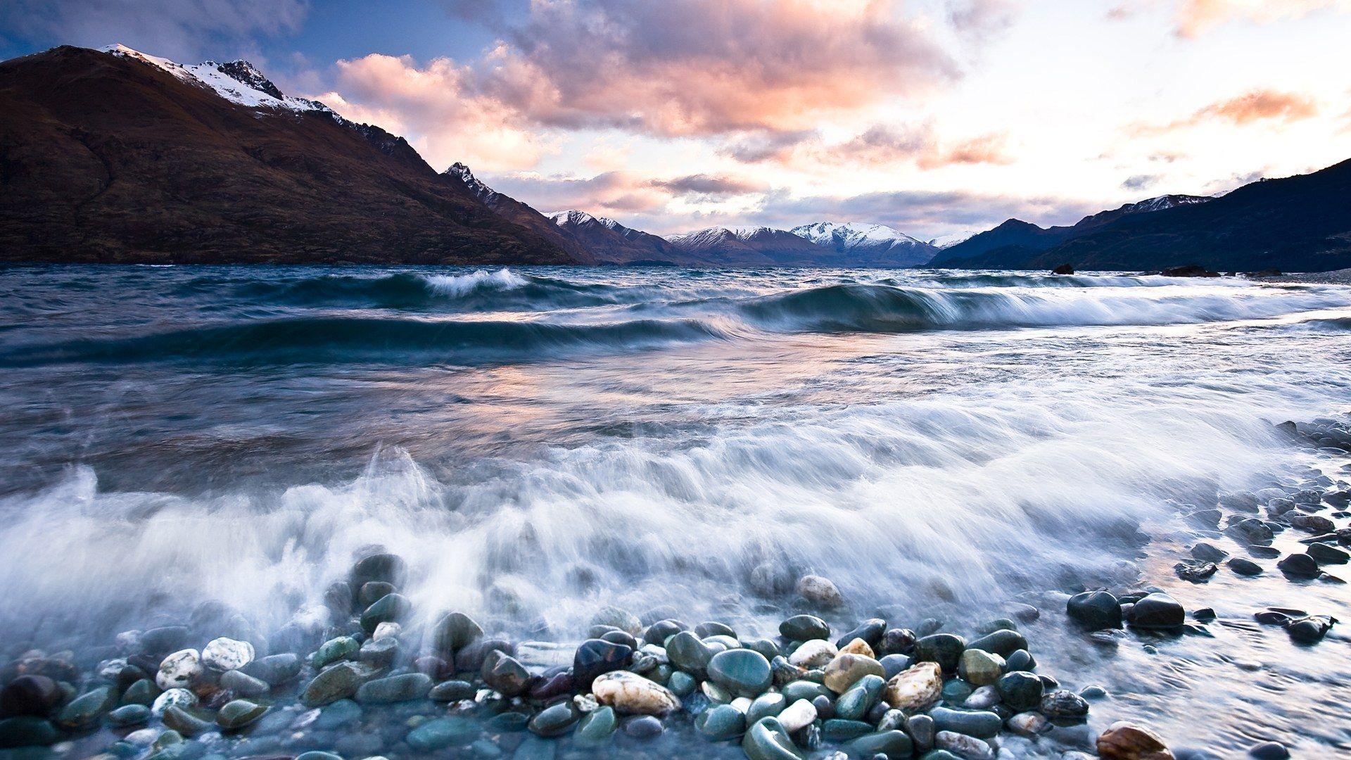 1920x1080 Sunset near Queenstown in New Zealand Wallpaper Wallpaper 47943