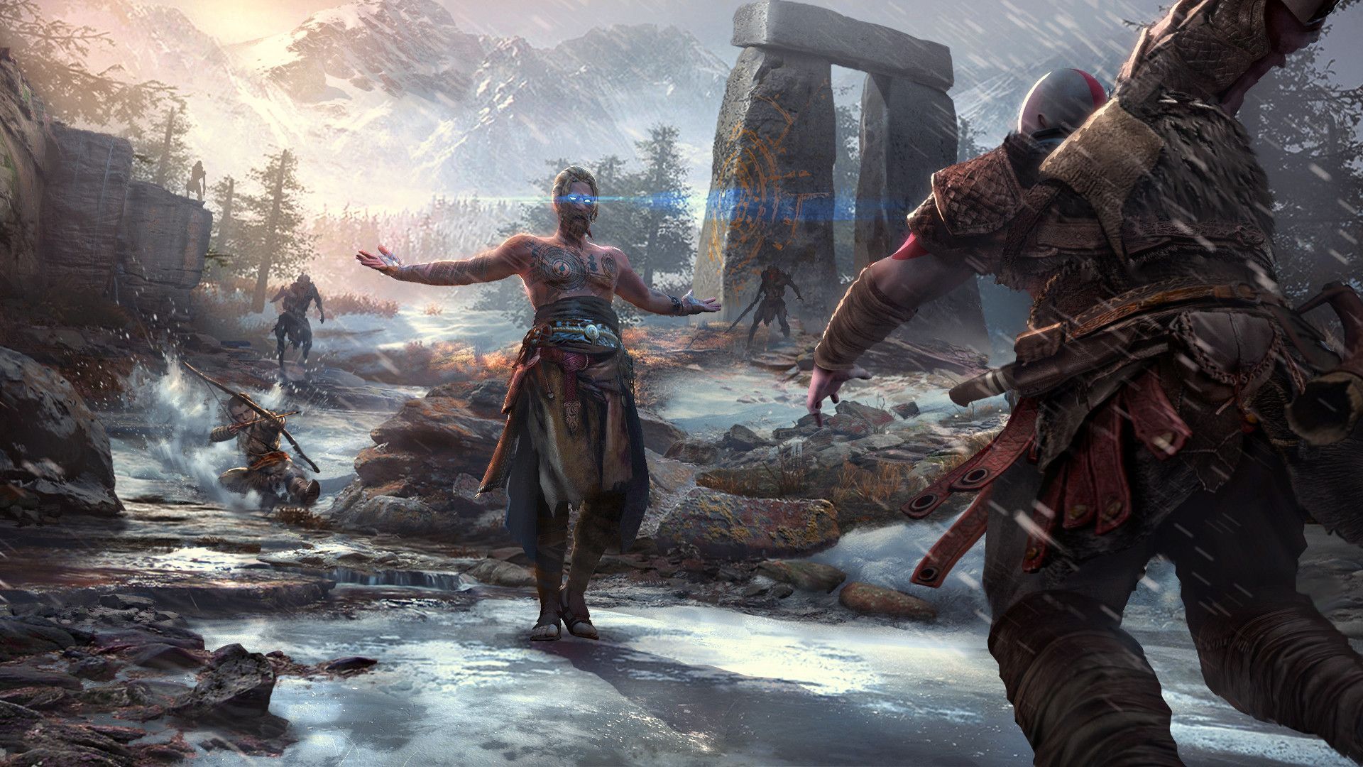 1920x1080 Baldur God Of War Wallpaper