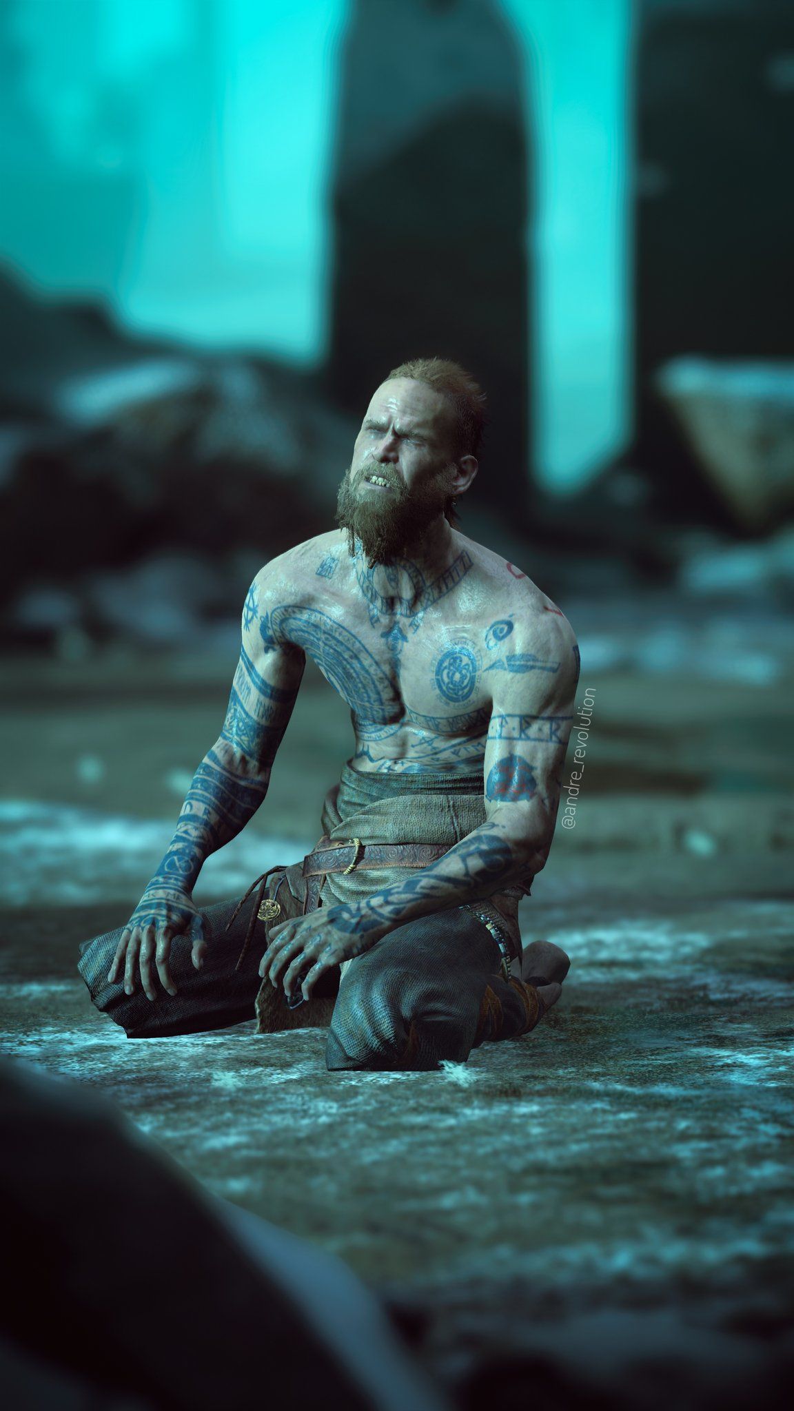 1152x2048 Can Young Kratos would be smart enough to defeat Baldur