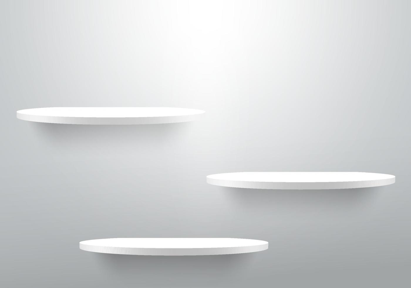 1400x980 3D empty white shelf on clean wallpaper background