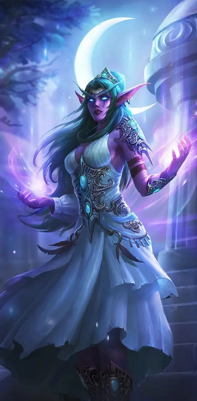 630x1280 Tyrande Whisperwind wallpaper