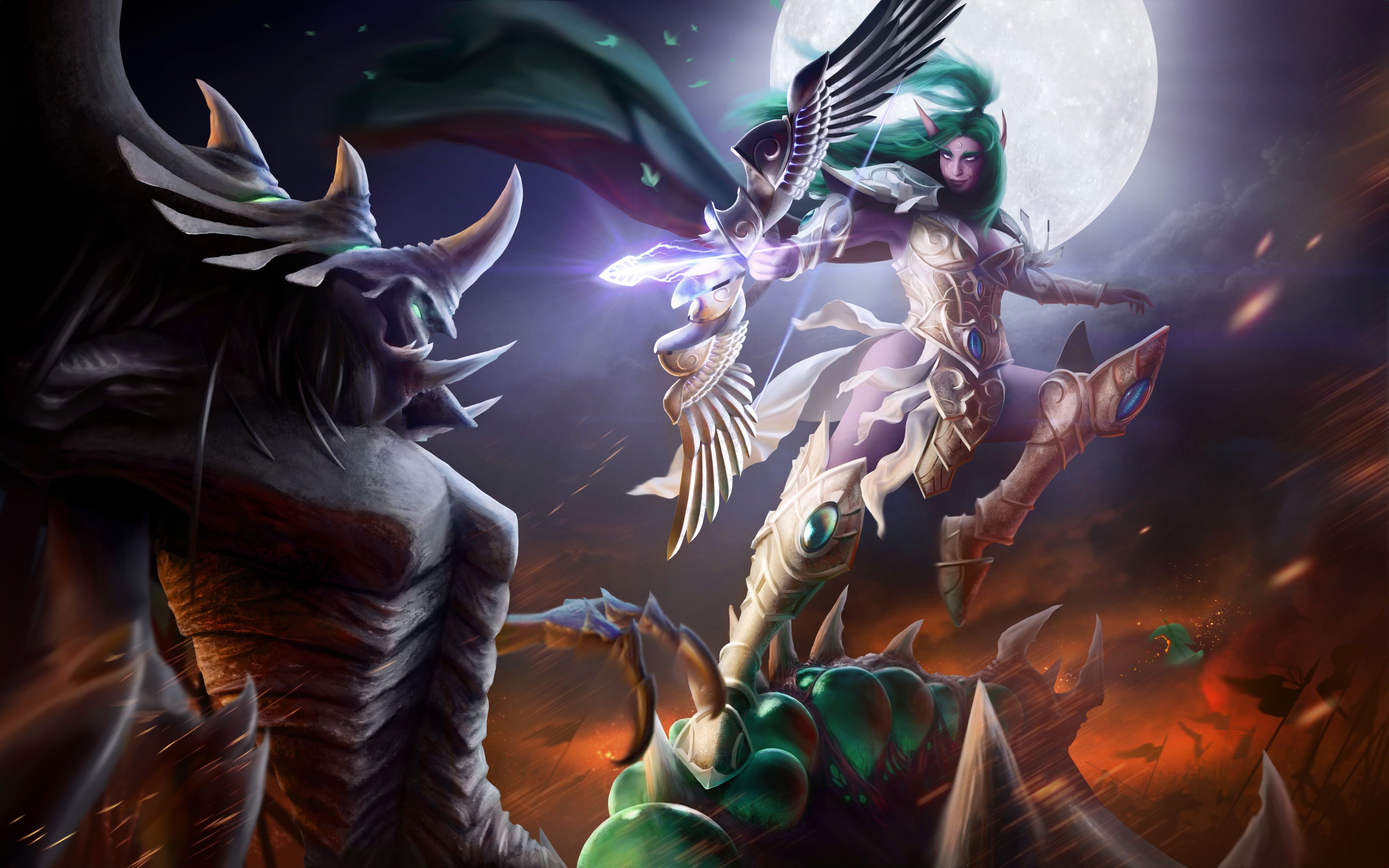 4000x2500 Download Tyrande Whisperwind Video Game Heroes Of The Storm 4k Ultra HD Wallpaperx2500
