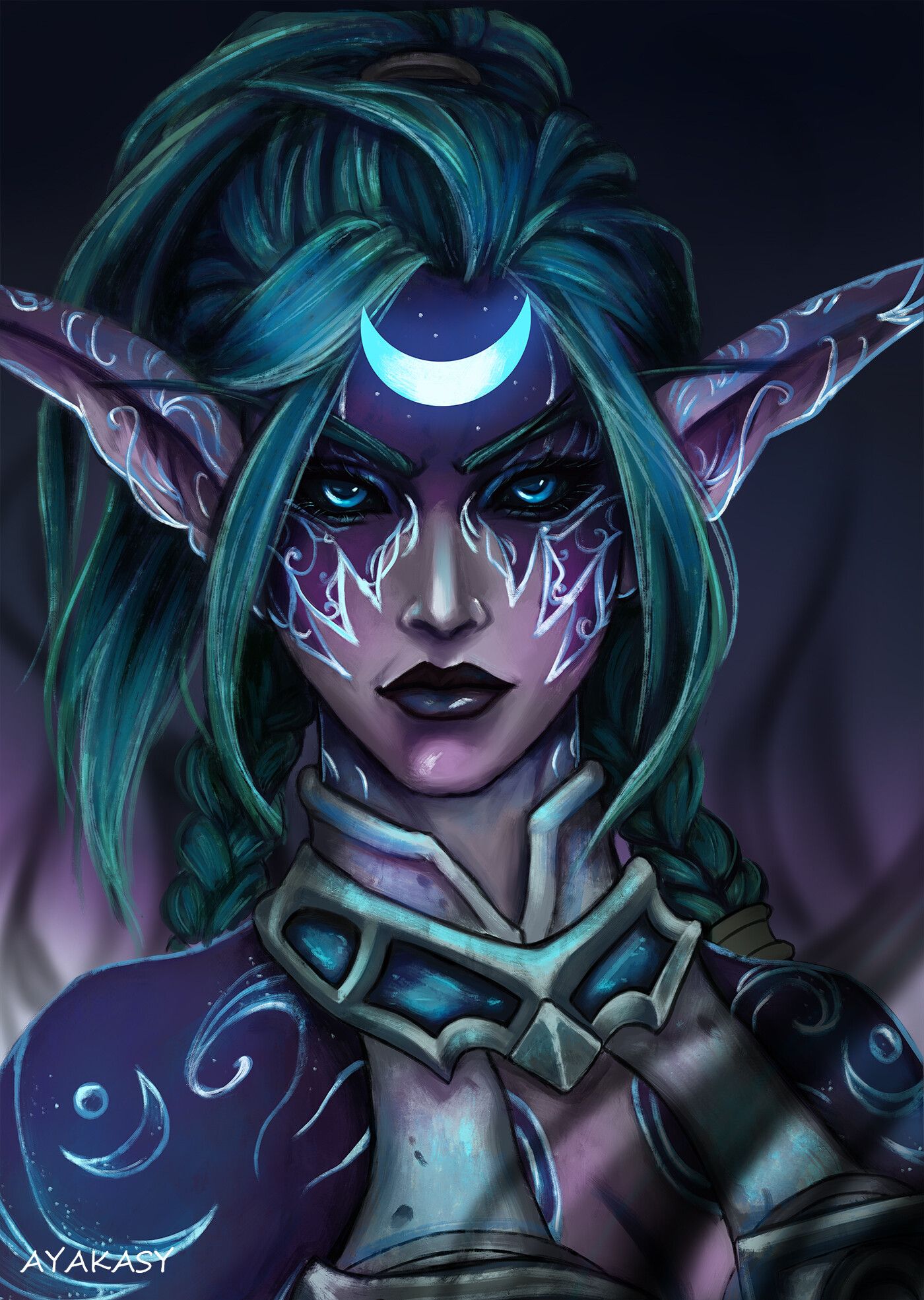 1400x1970 Tyrande Whisperwind Night Warrior