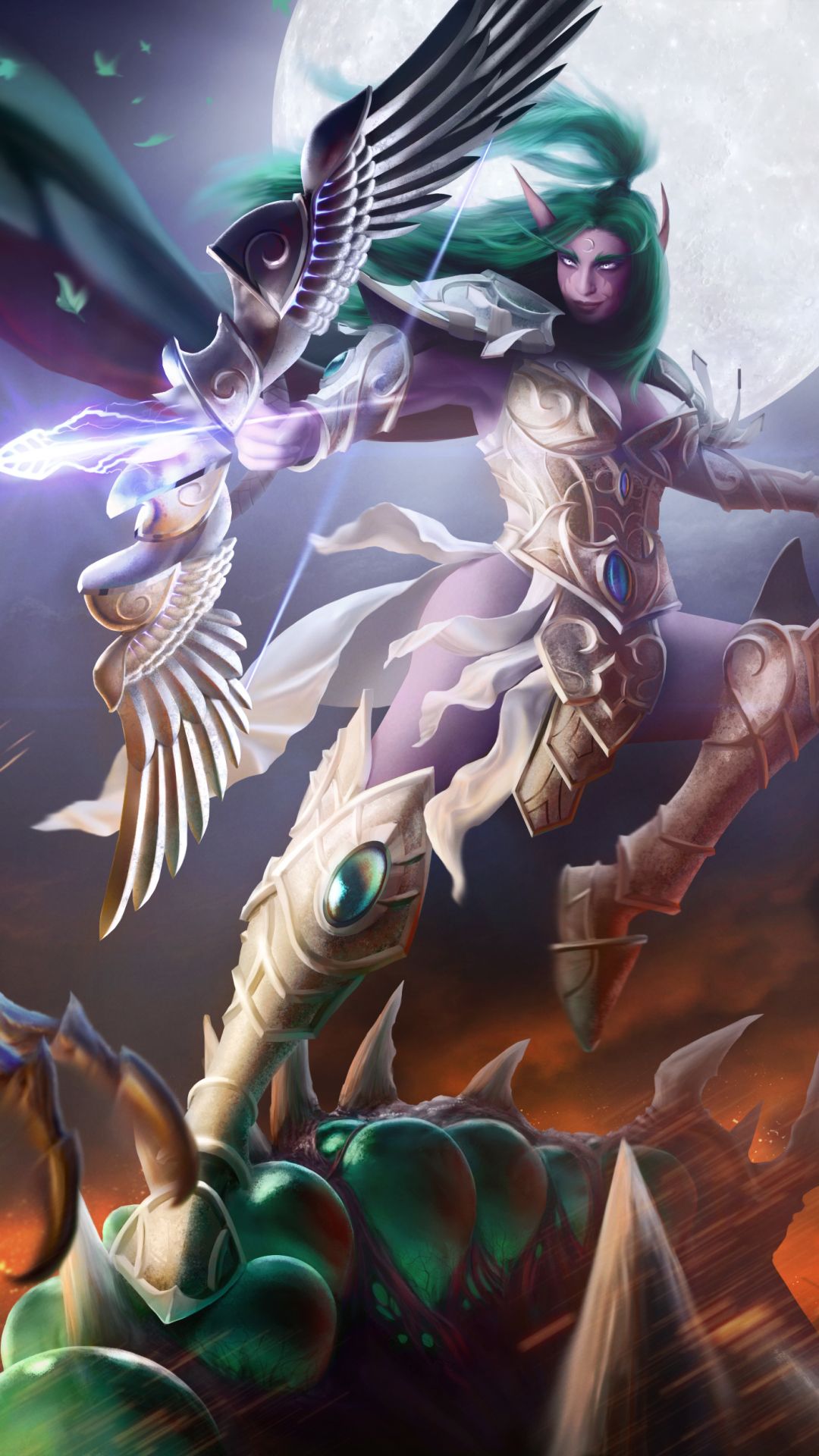1080x1920 Phone wallpaper: Video Game, Heroes Of The Storm, Tyrande Whisperwind 1292992