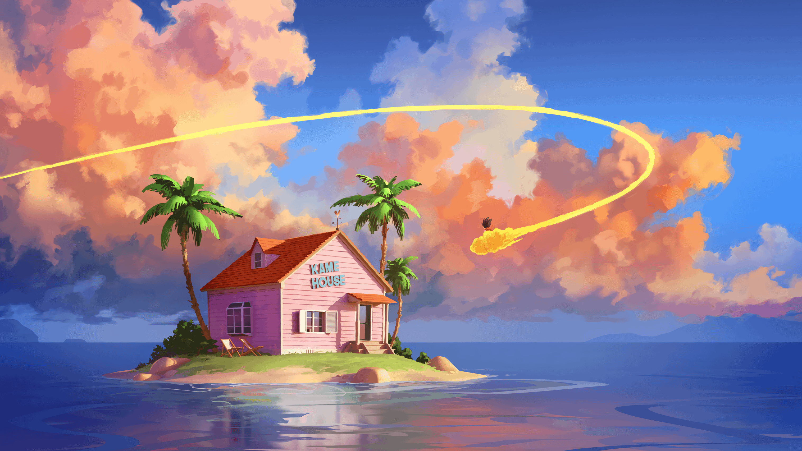 3032x1706 Kame House, Dragon Ball Z [3032x1706]