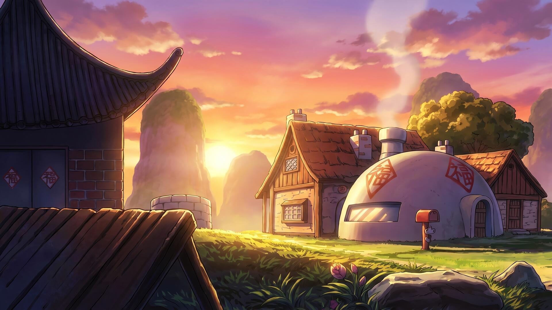 1920x1080 Download Dragon Ball Z Anime Sunrise HD Wallpaperx1080