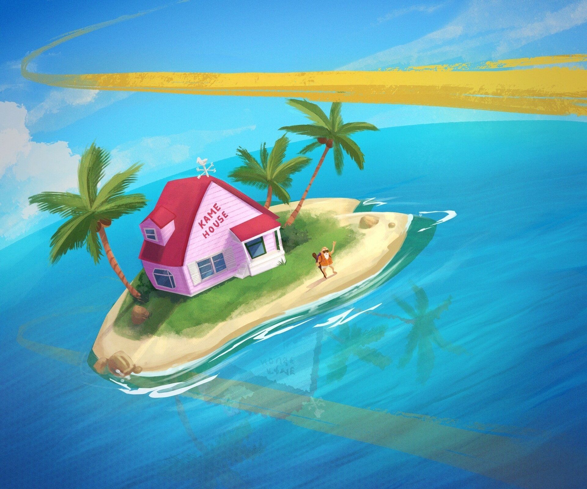 1920x1600 Download Kame House Anime Dragon Ball HD Wallpaper by Jotacé Pereax1600