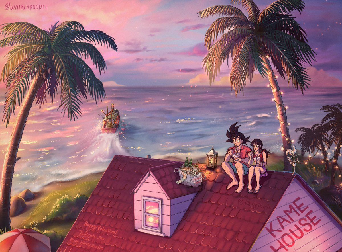 1200x885 Goku X Chichi Close Up