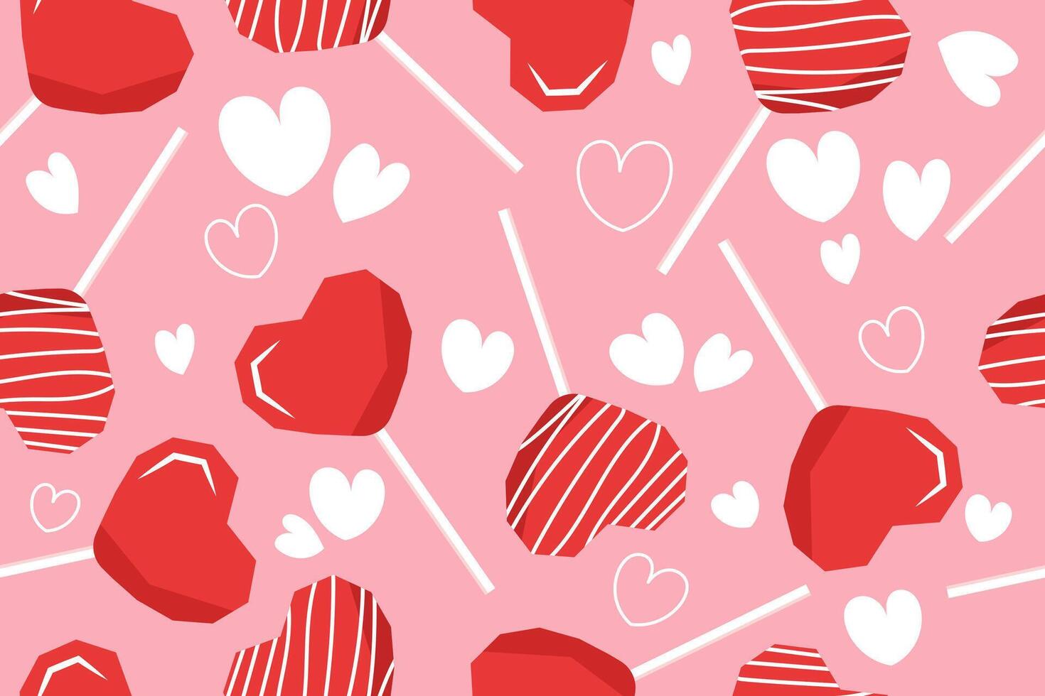 1470x980 fofa coração em forma pirulitos desatado padronizar. amor doce ntro vermelho tons para dia dos