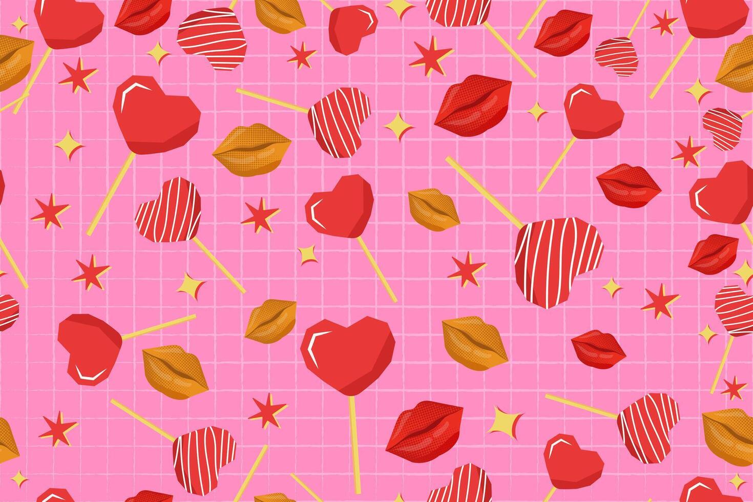 1470x980 fofa coração em forma Rosa pirulitos desatado padronizar. amor doce ntro Rosa tons para dia dos namorados dia papeis de parede, têxtil impressões, tecidos, toalhas de mesa, presente embrulho e impressão