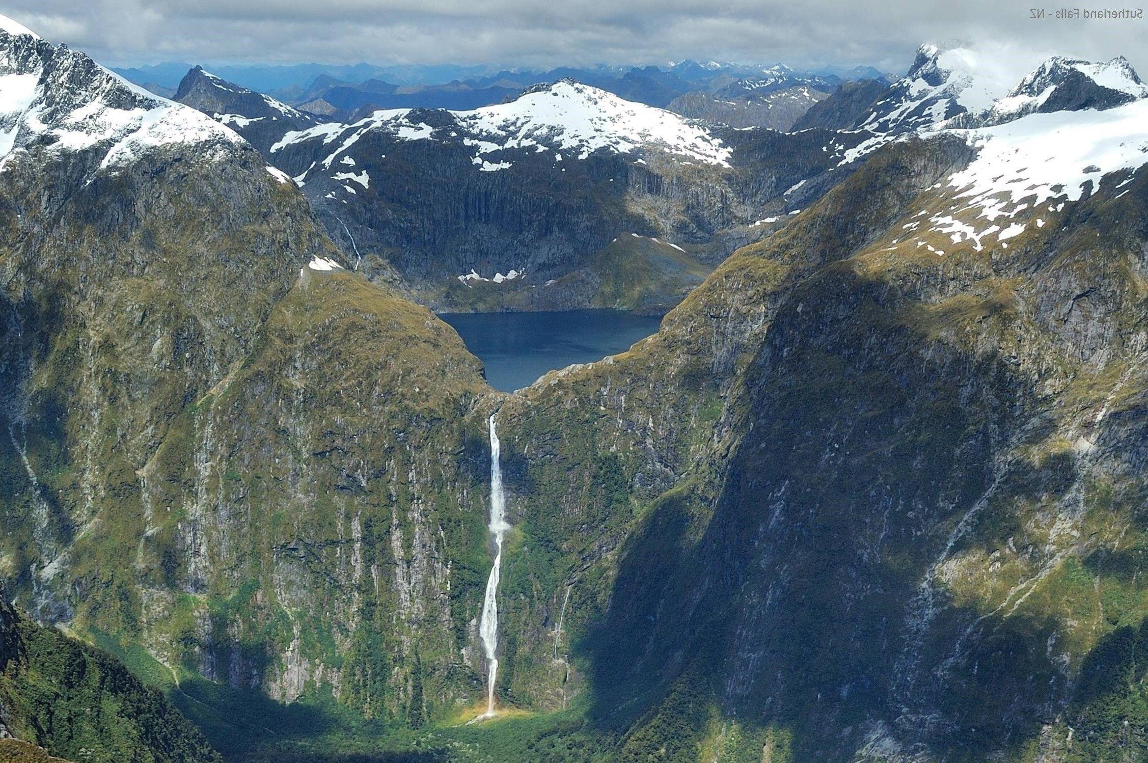 2254x1498 Sutherland Falls, New Zealand, Waterfall, Nature, Landscape