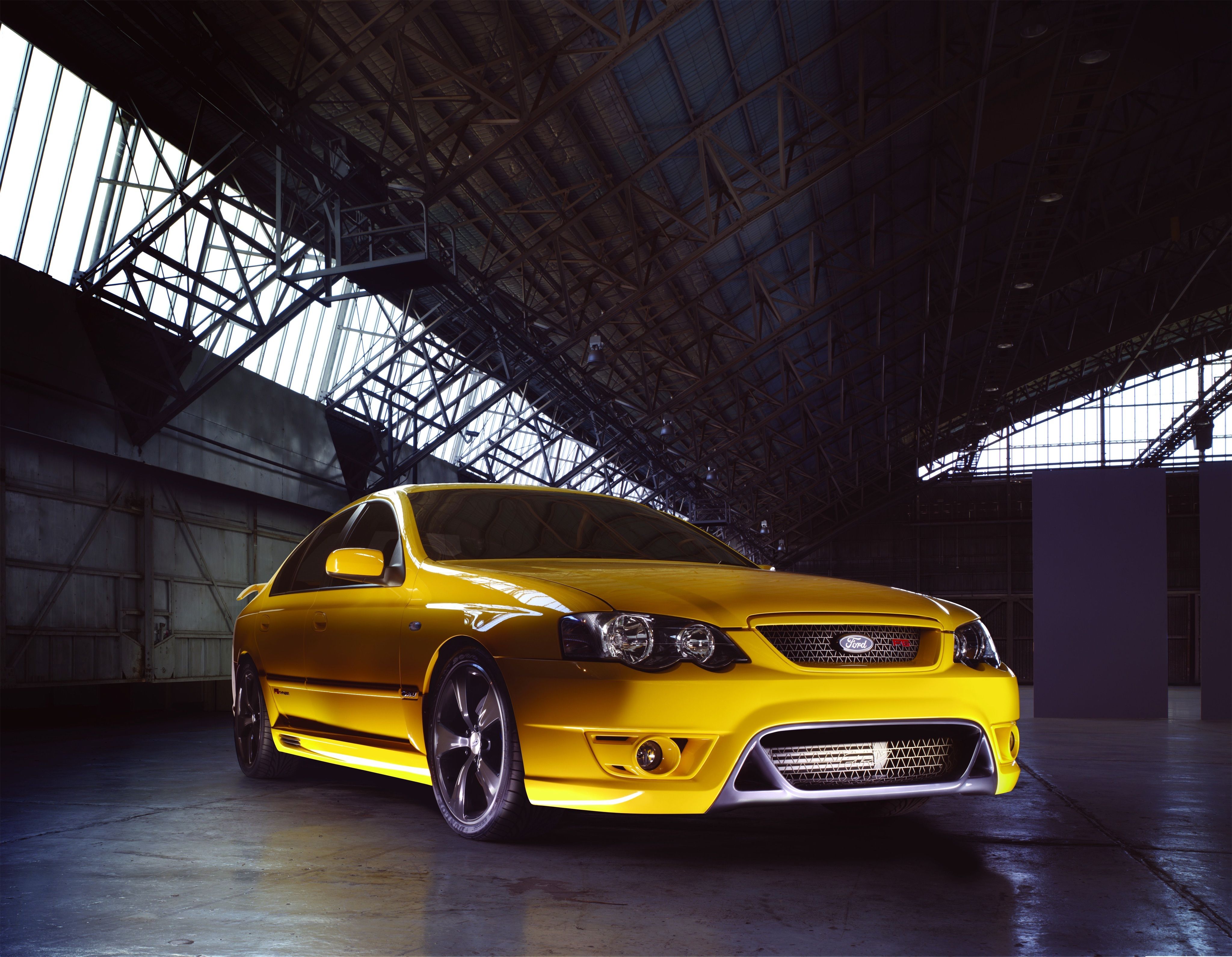 4096x3182 Wallpaper yellow, car, the front, Australia, Typhoon, FPV, Ford Falcon for mobile and desktop, section ford, resolution 4096x3182
