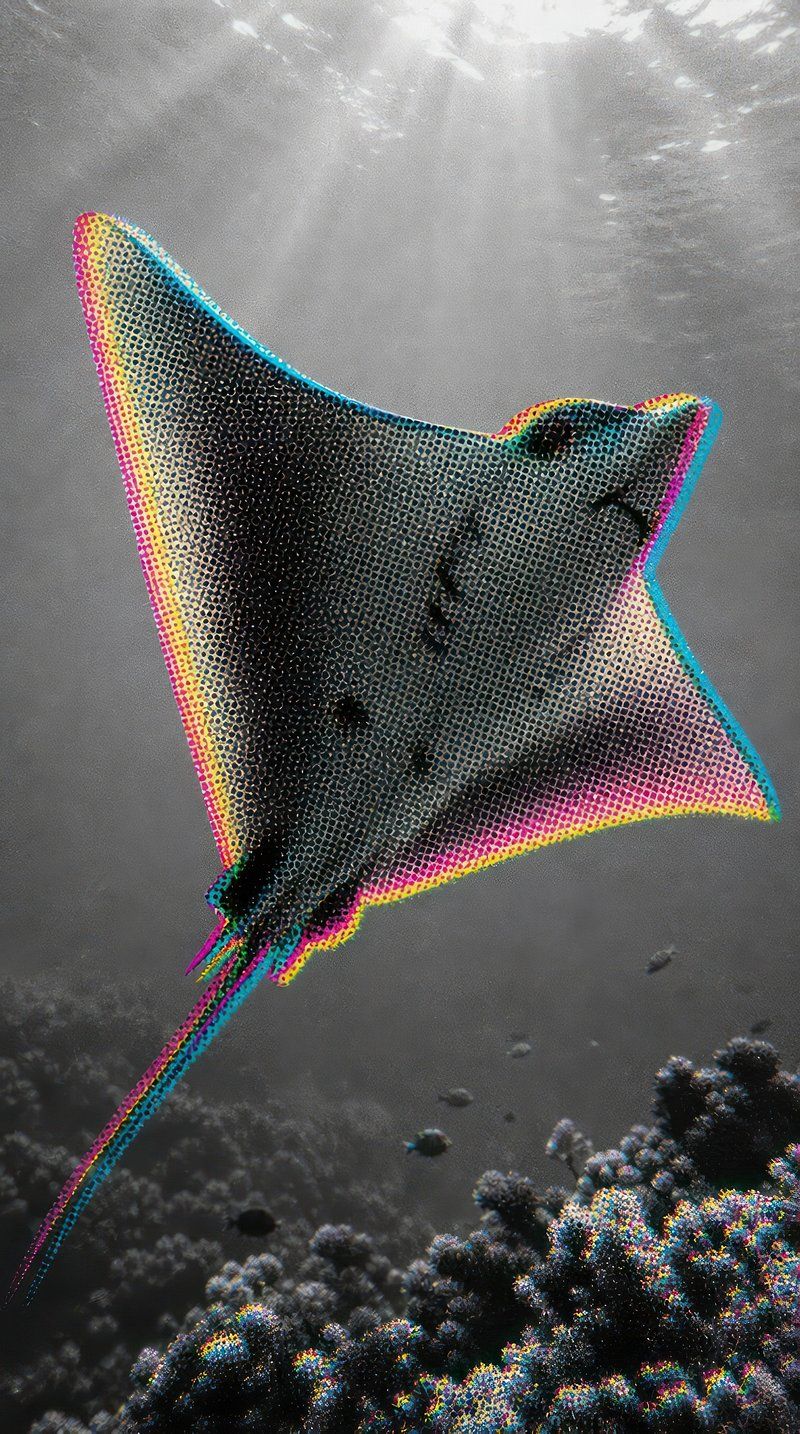 800x1434 Manta Ray Image Wallpaper