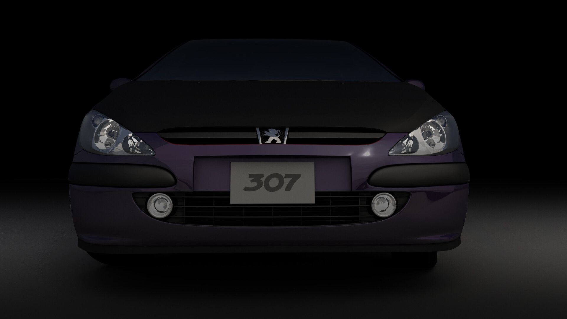 1920x1080 3D Peugeot 307