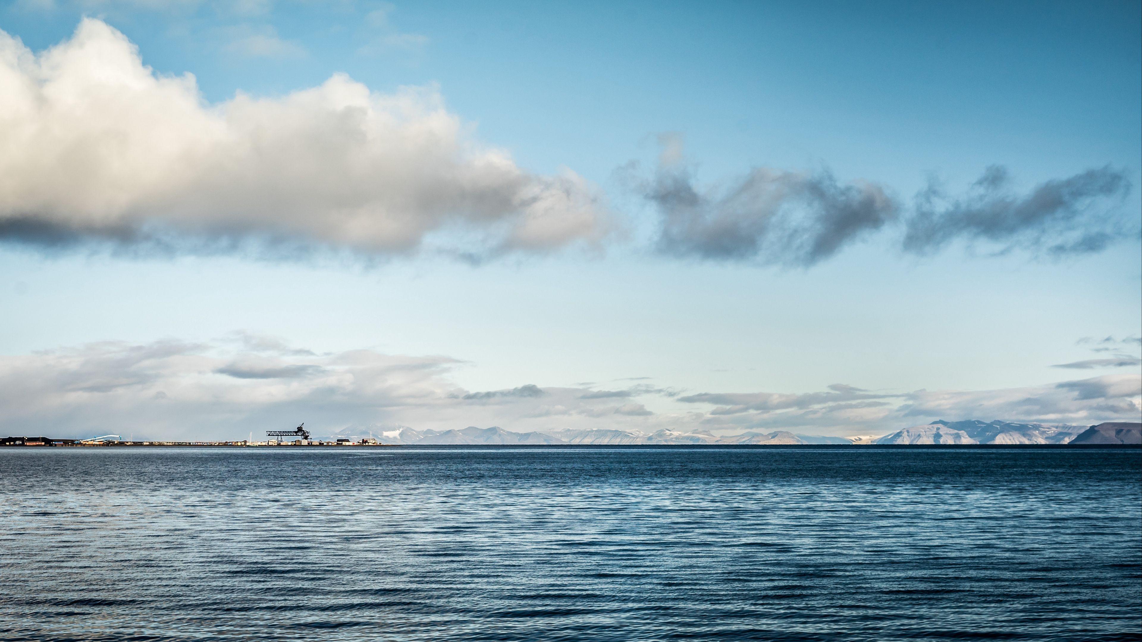 3840x2160 sea, horizon, sky 4k Sky, Sea, Horizon. Clouds, Sky, Wallpaper