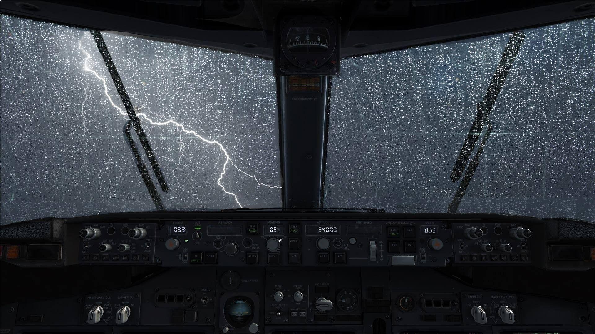 1920x1080 Res: 1920x HD Wallpaper. Background Image. Cockpit, Storm sounds, Airplane wallpaper