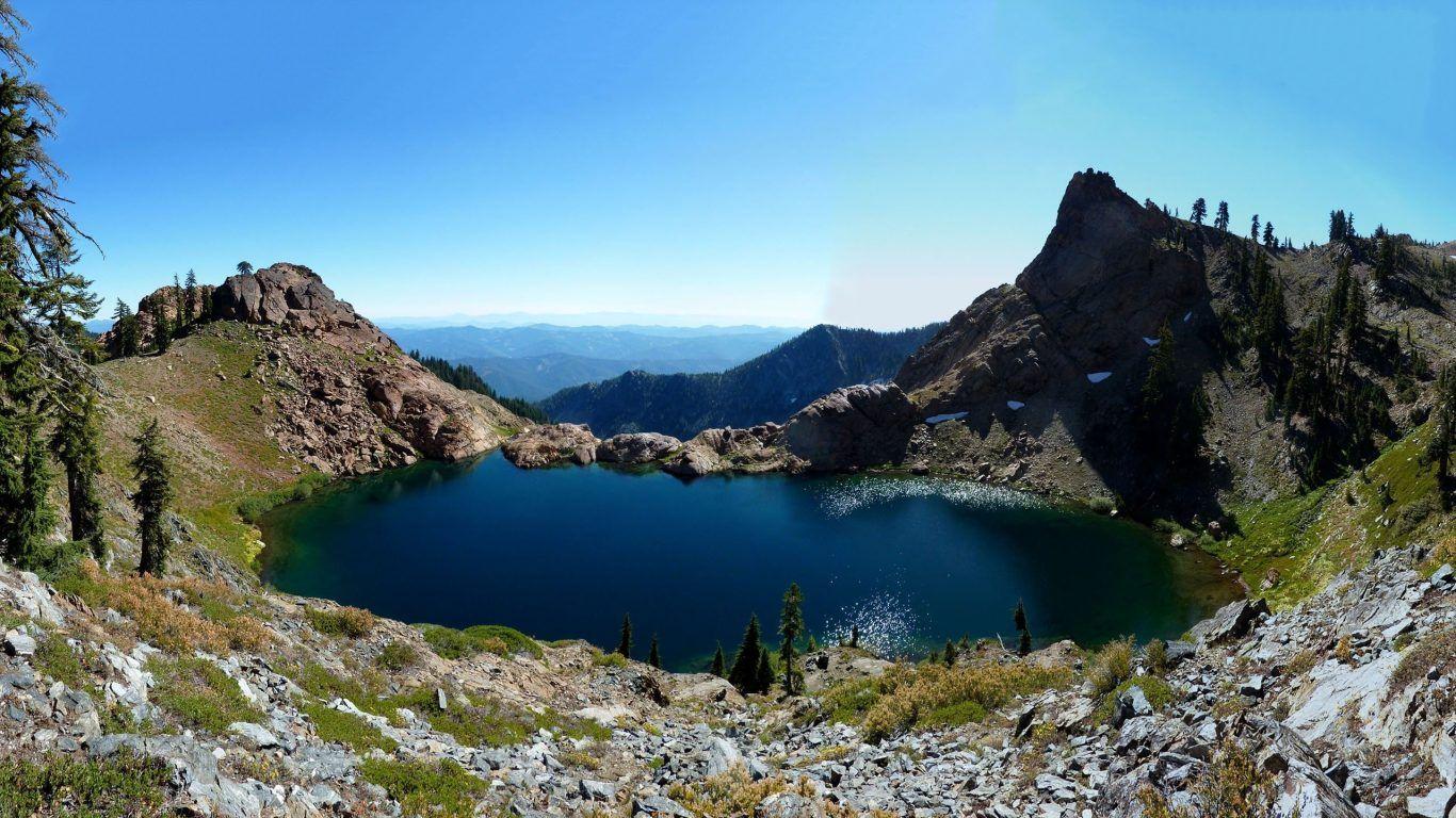 1366x768 Lakes: Lake Trees Herzegovina Nature Bosnia Pliva Good Desktop