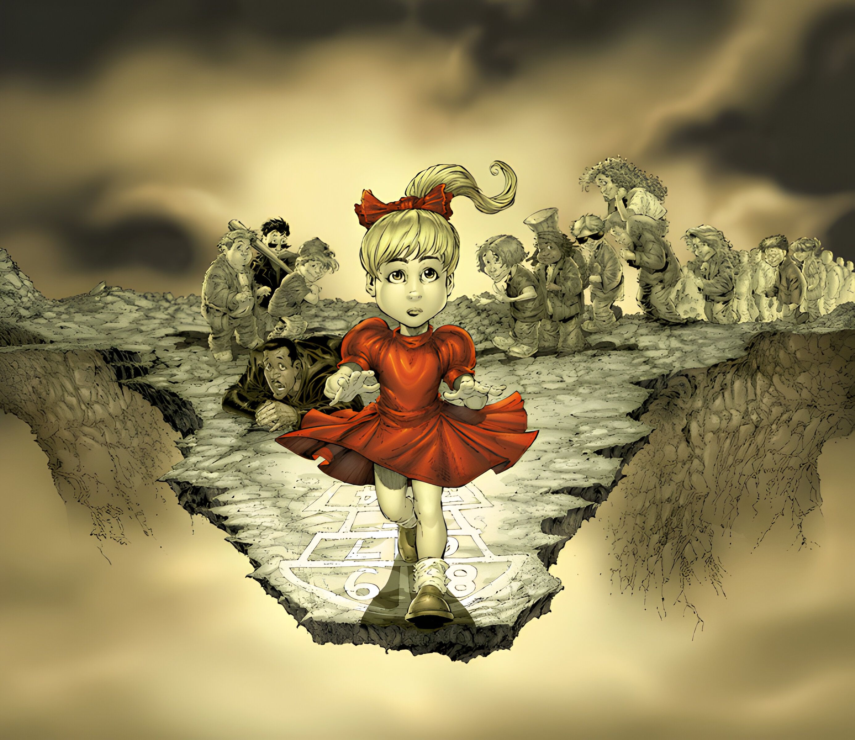 2772x2400 4k Follow the Leader art