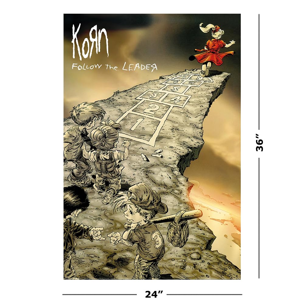1000x1000 Korn Poster (Follow The Leader Cover) (Size: 24 x 36): Posters & Prints