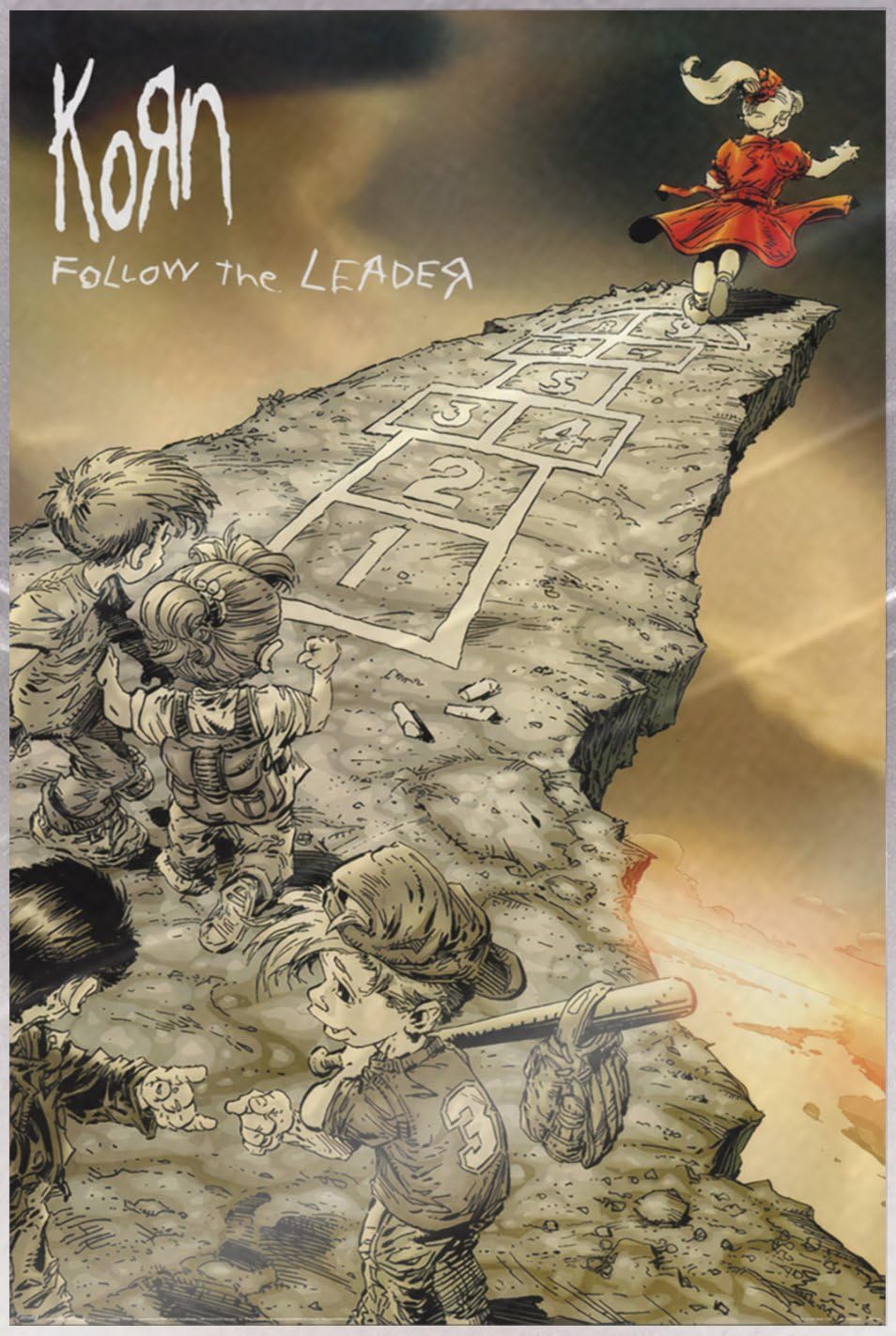 954x1422 Korn Poster (Follow The Leader Cover) (Size: 24 x 36) (Laminated Poster): Posters & Prints