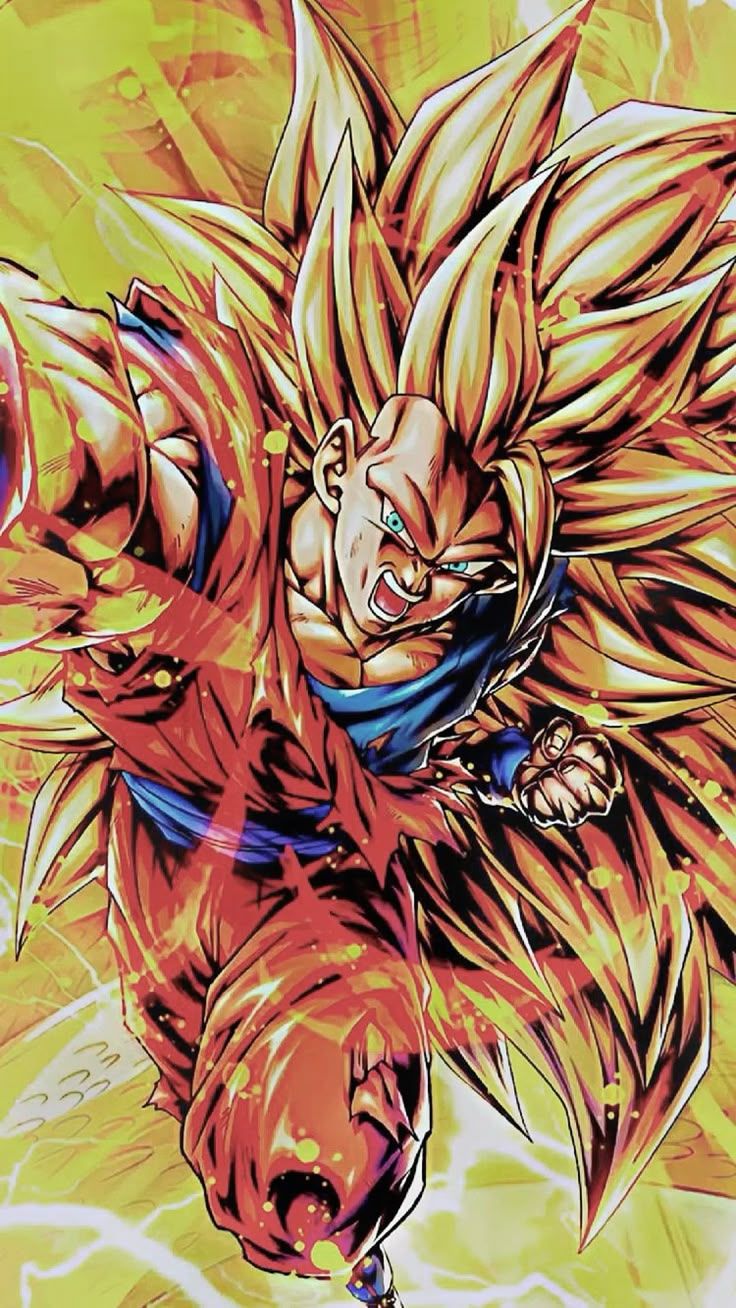 736x1308 SSJ3 Goku (Dragon Fist) (DBLEGENDS) Wallpaper
