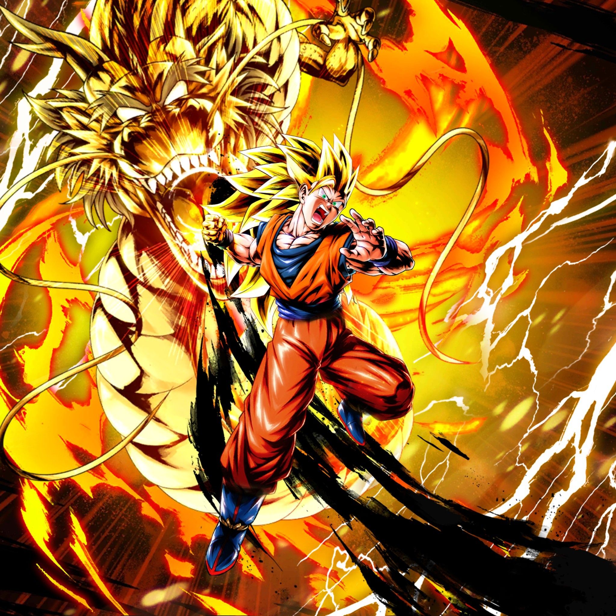 2048x2048 Hey guys! I made a Dragon Fist SSJ3 Goku, hope this looks cool!