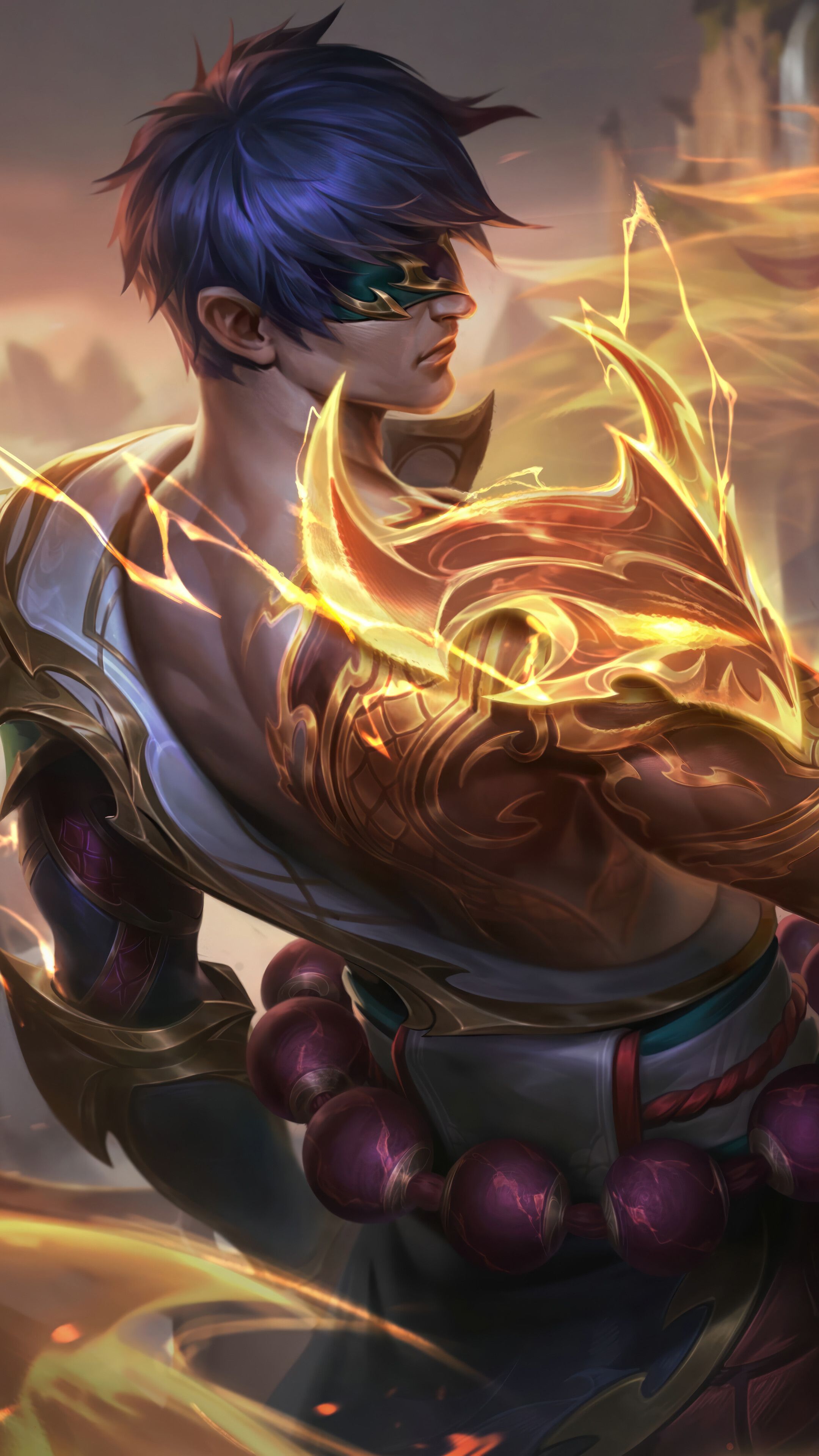 2160x3840 Dragon Fist Lee Sin Mythic Chroma Skin LoL Splash Art 4K Wallpaper iPhone HD Phone i