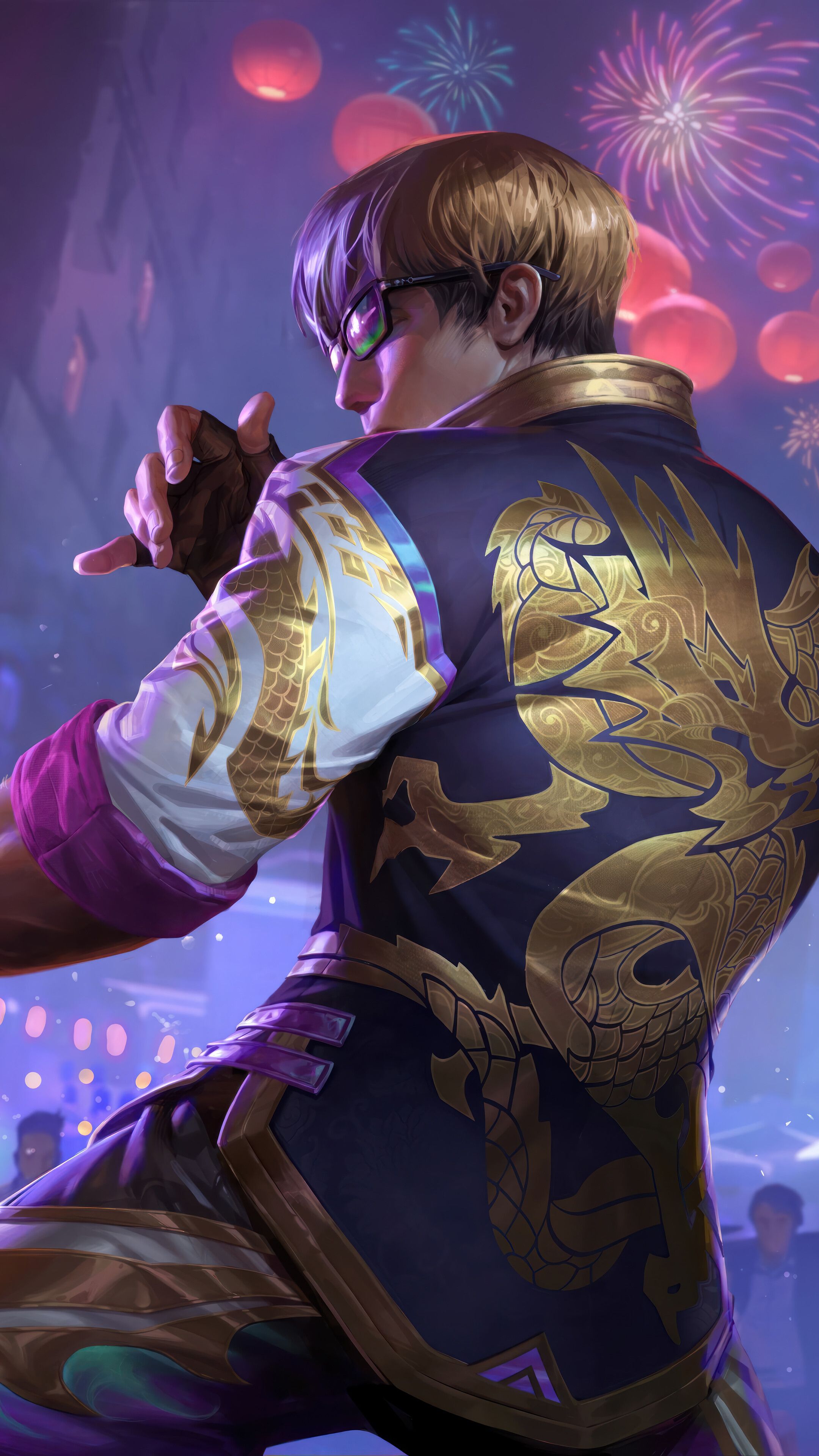 2160x3840 Dragon Fist Lee Sin Special Edition Skin Splash Art LoL Wild Rift 4K Wallpaper iPhone HD Phone i
