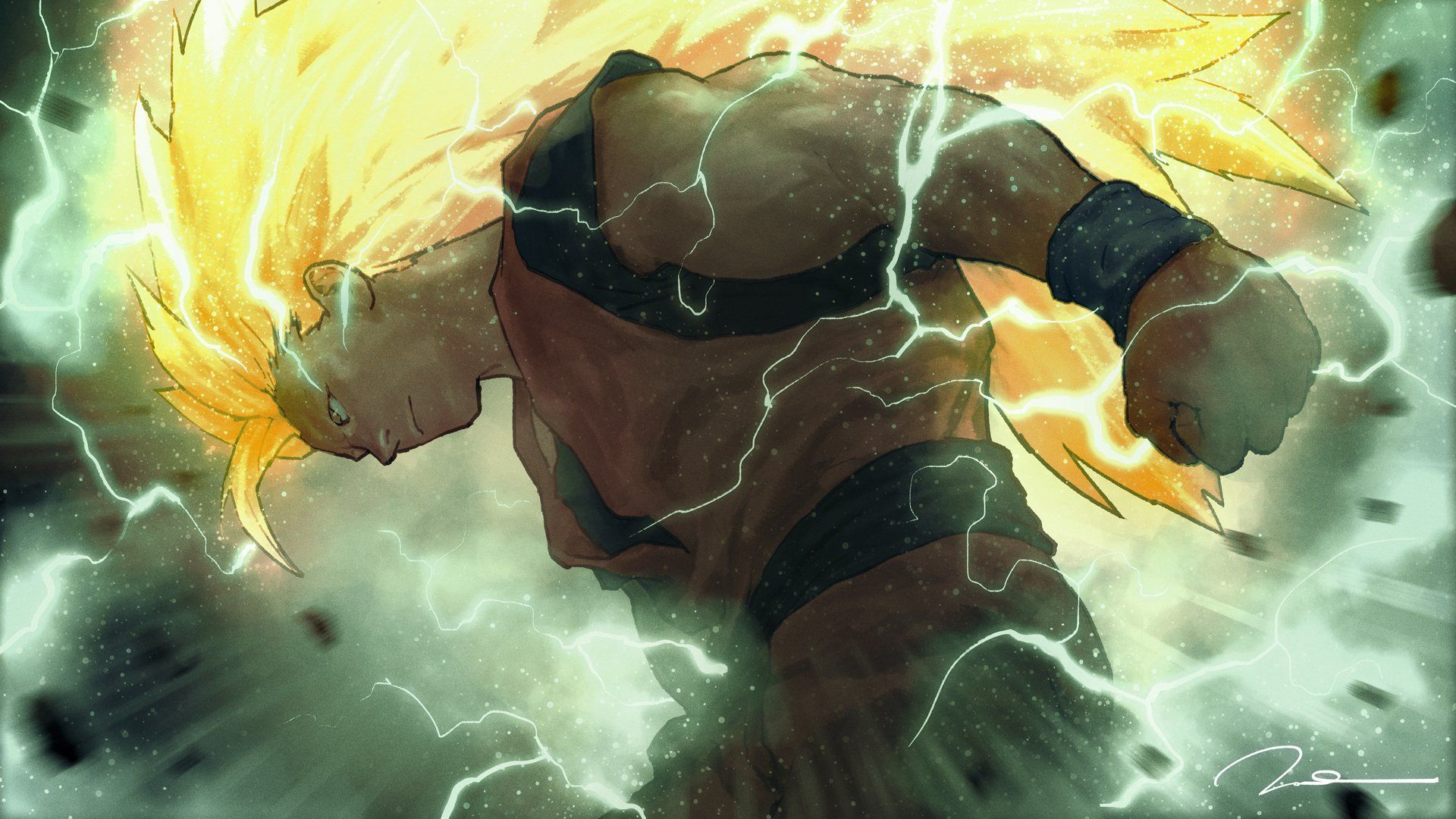 1920x1080 Epic HD Super Saiyan 3 Goku Wallpaper. Dragon Ball Z Power Unleashed