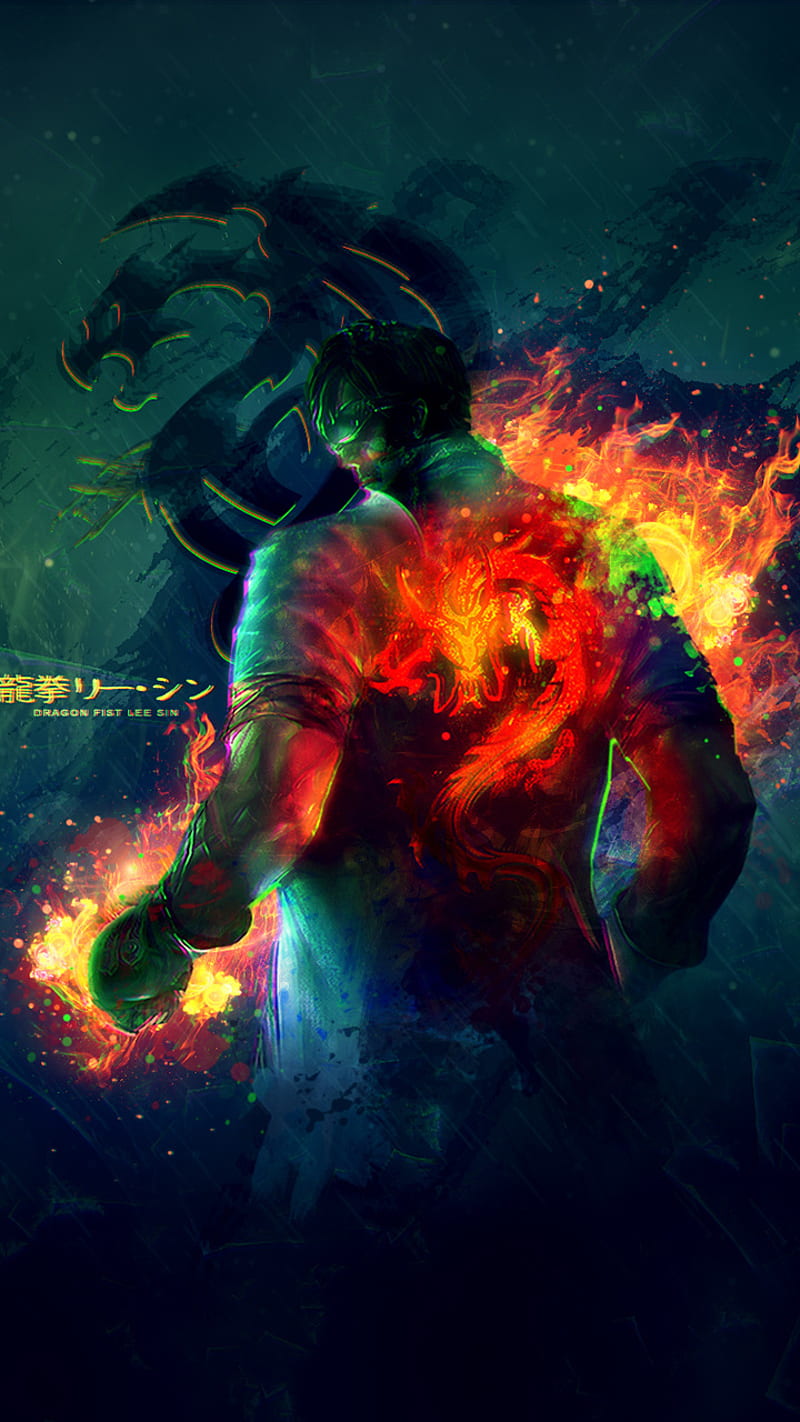 800x1422 Lee Sin Dragon Fist, skin, punho, league, lol, legends, of, HD phone wallpaper