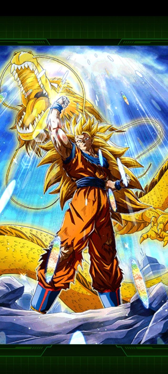 640x1422 Coco in the pose of Dragon fist SSJ3 Goku (2nd image is the image I used as reference)