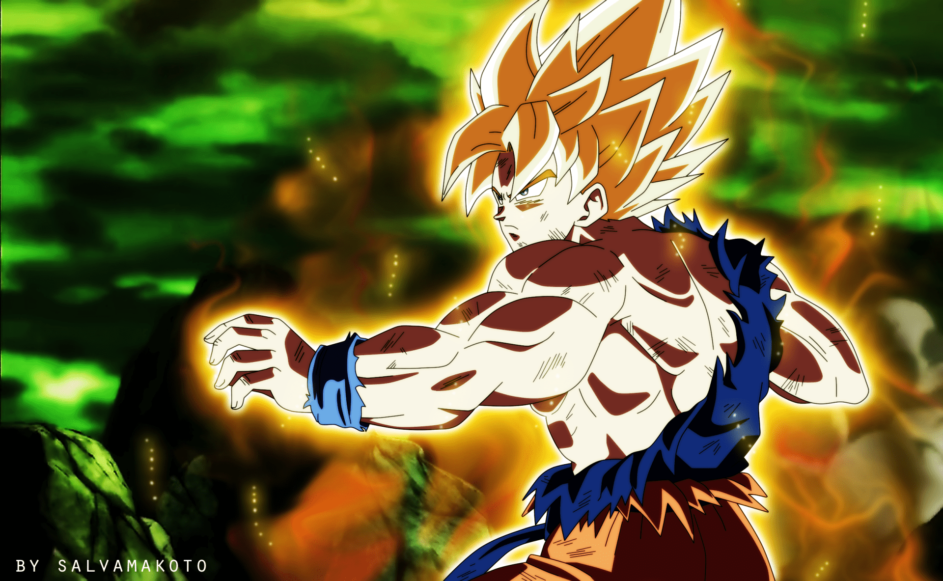 1920x1183 Super Saiyan Goku
