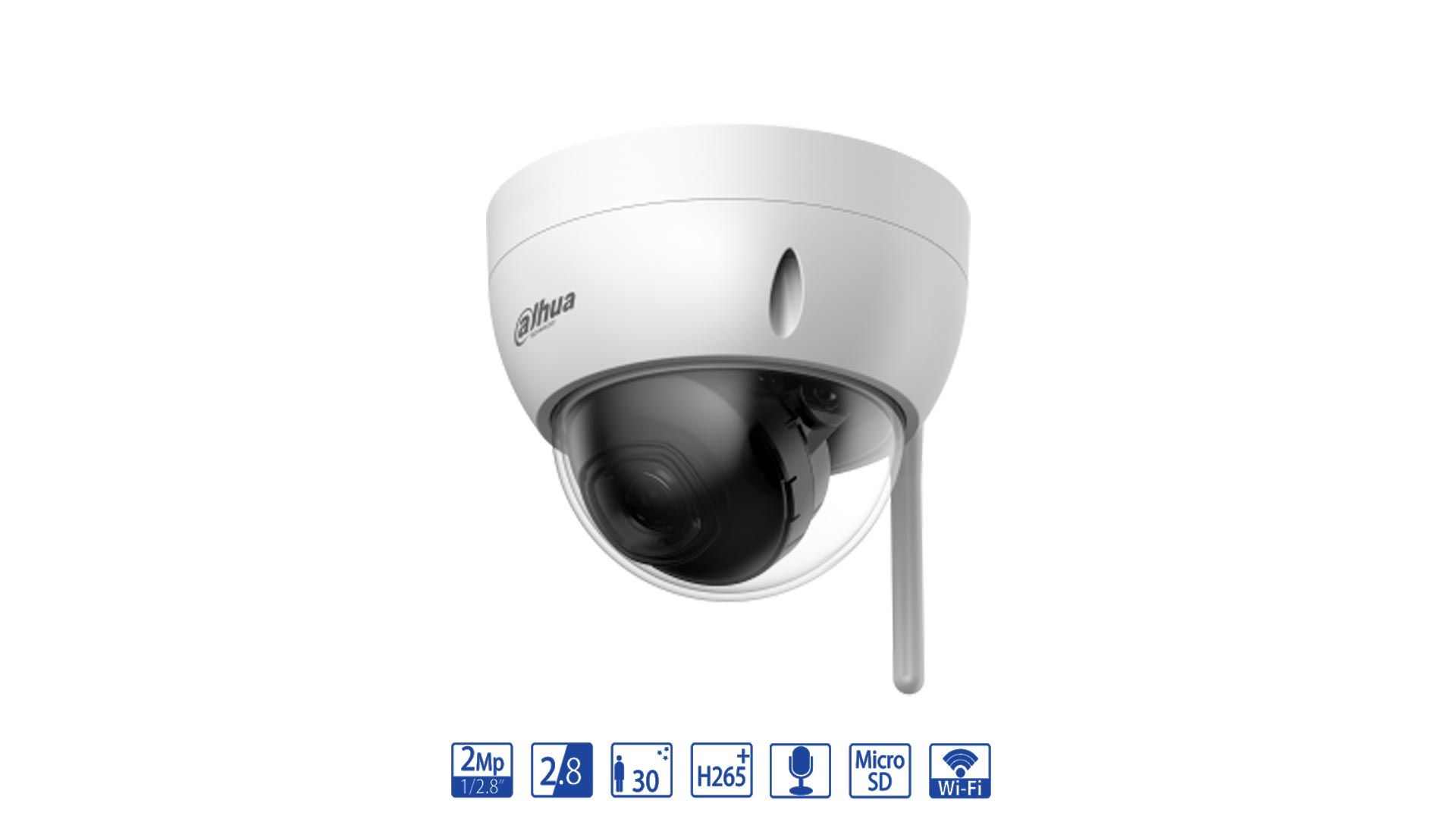 1920x1080 Dahua IPC HDBW1230DE SW Dome IP Wireless 2MP 2.8mm Surveillance Camera IPC HDBW1230DE SW