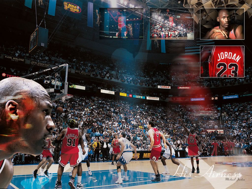 1024x768 Jordan Last Shot Wallpaper