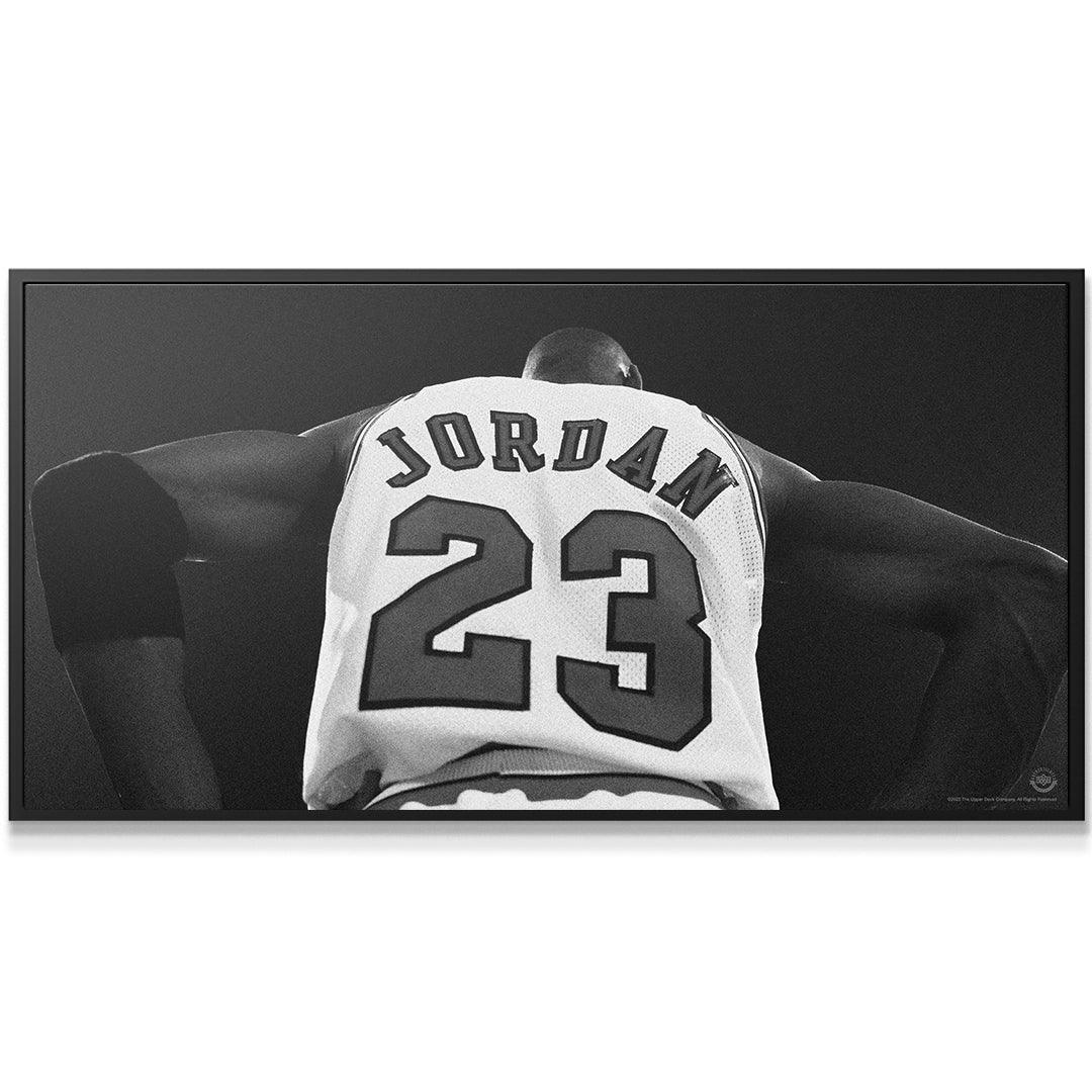 1080x1080 Bulls Michael Jordan Black And White Wallpaper Michael Jordan The Last Shot Canvas Print