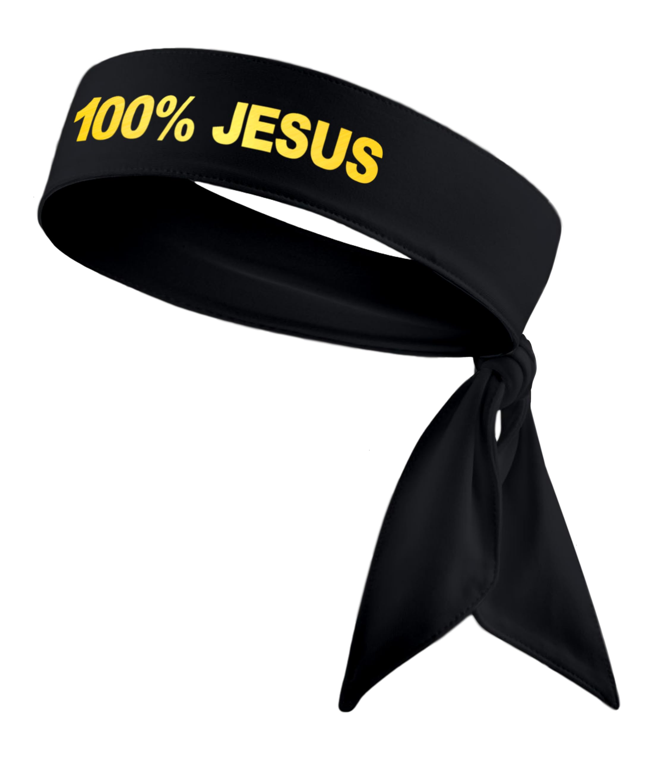 2216x2560 Amazon.com : 100% Jesus Sports Head Tie Headband Soccer Fútbol Football White Black Athletics Fitness Sweatband Headwrap Ninja Tie Bandana Moisture Wicking (Black Headband +Met.Gold) : Sports & Outdoors