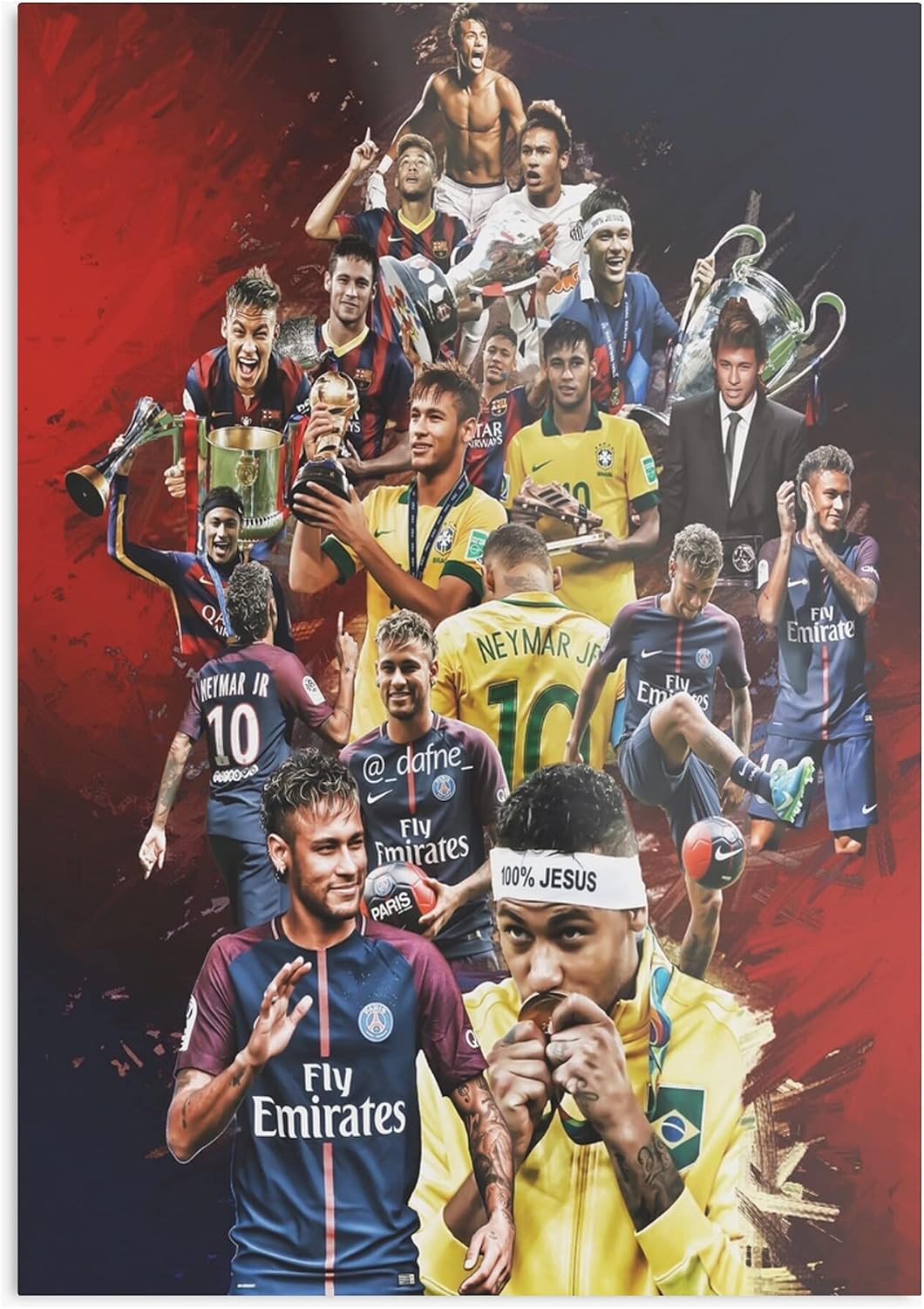 1060x1500 Saint Germain Brasil PSG Brazil Jr Neymar Futebol Burundi