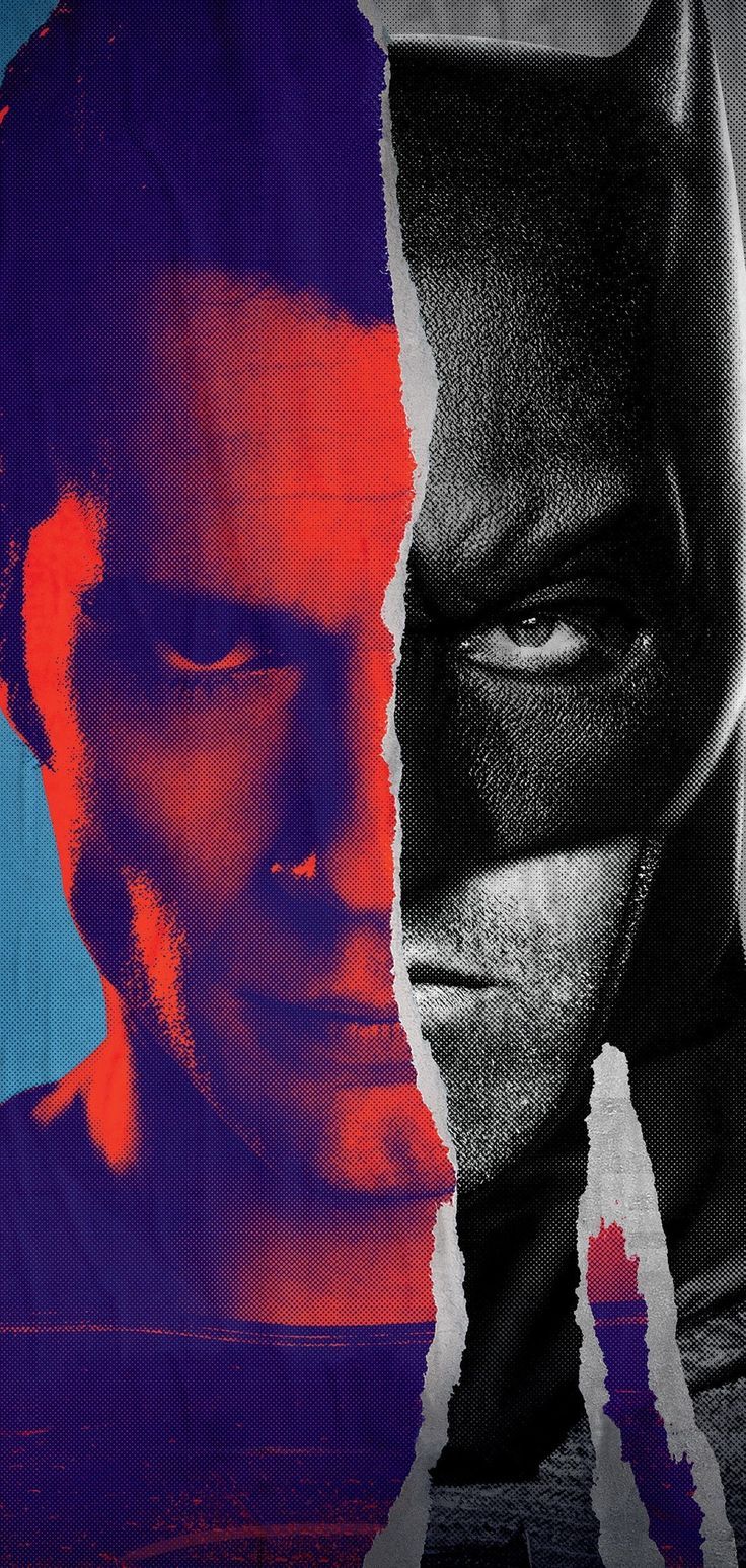 736x1547 Superman and Batman in Batman v Superman: Dawn Of Justice (2016) Phone Wallpaper