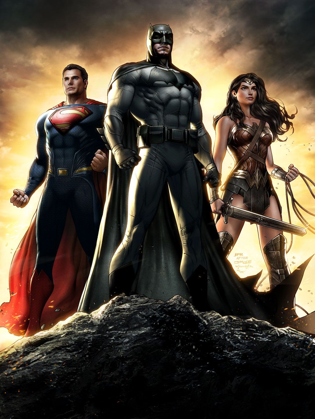 1031x1371 The Trinity Stand Tall On Best BATMAN V SUPERMAN Fan Made Poster To Date By Jprart