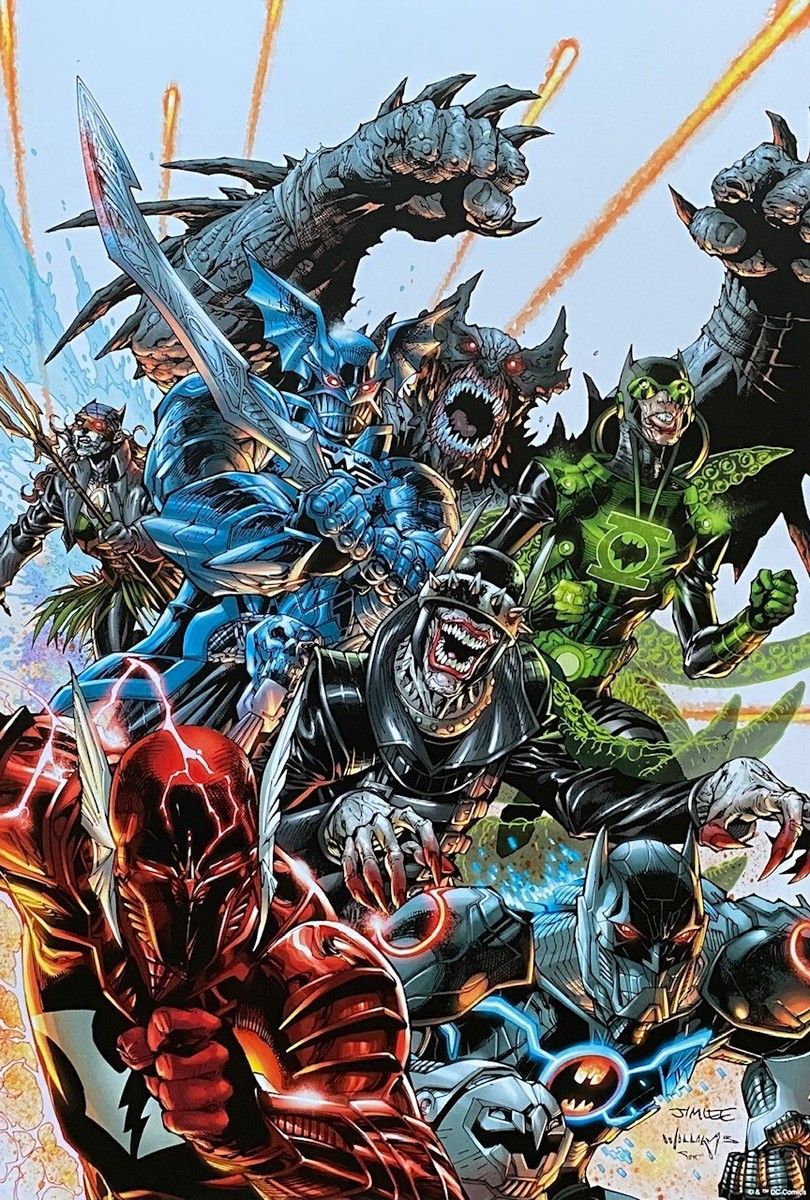 810x1200 JIM LEE new DARK KNIGHTS METAL 3 art print Variant COVER Portfolio 12x16