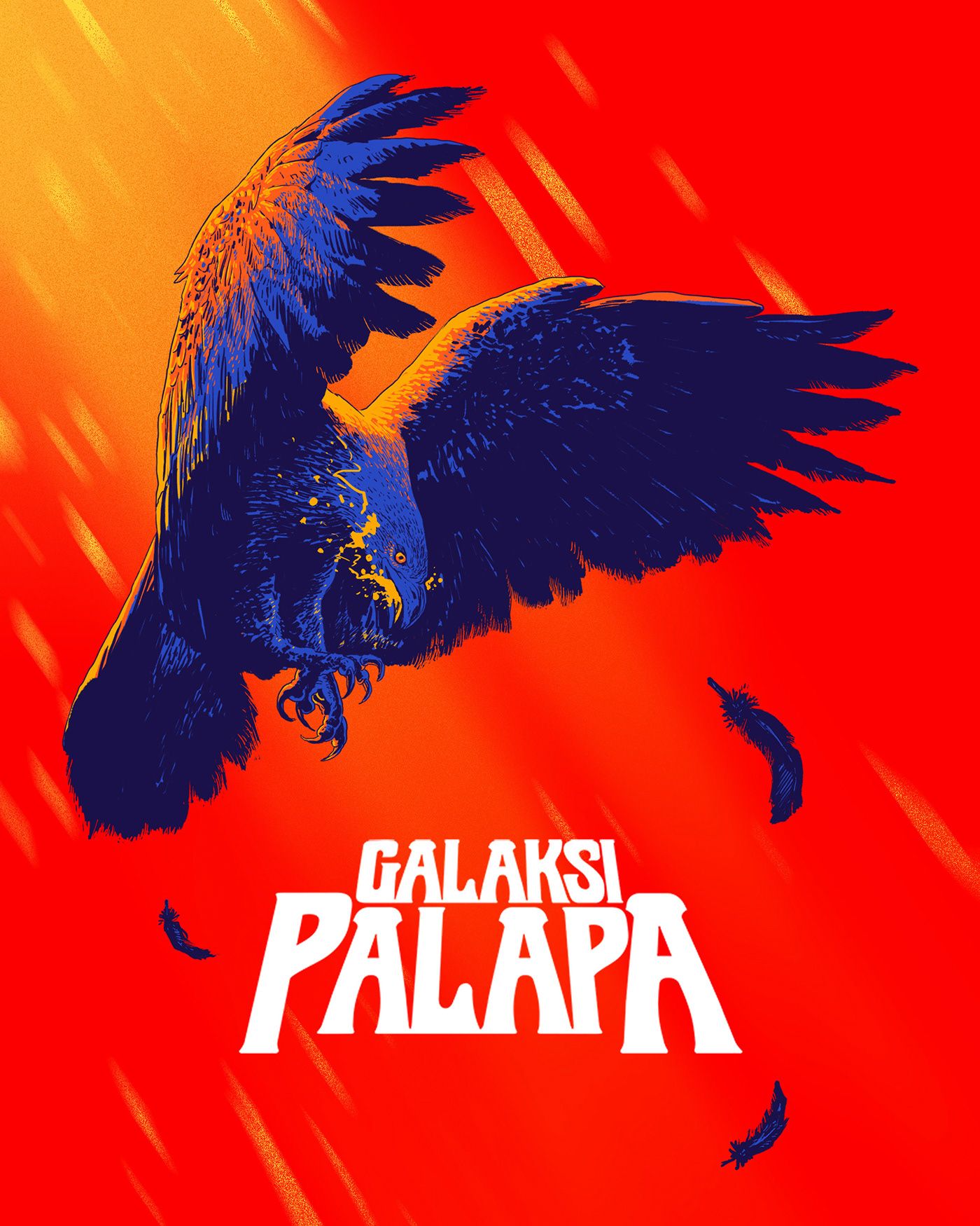 1400x1750 Galaksi Palapa From Kelompok Penerbang Roket gig Poster - Behance